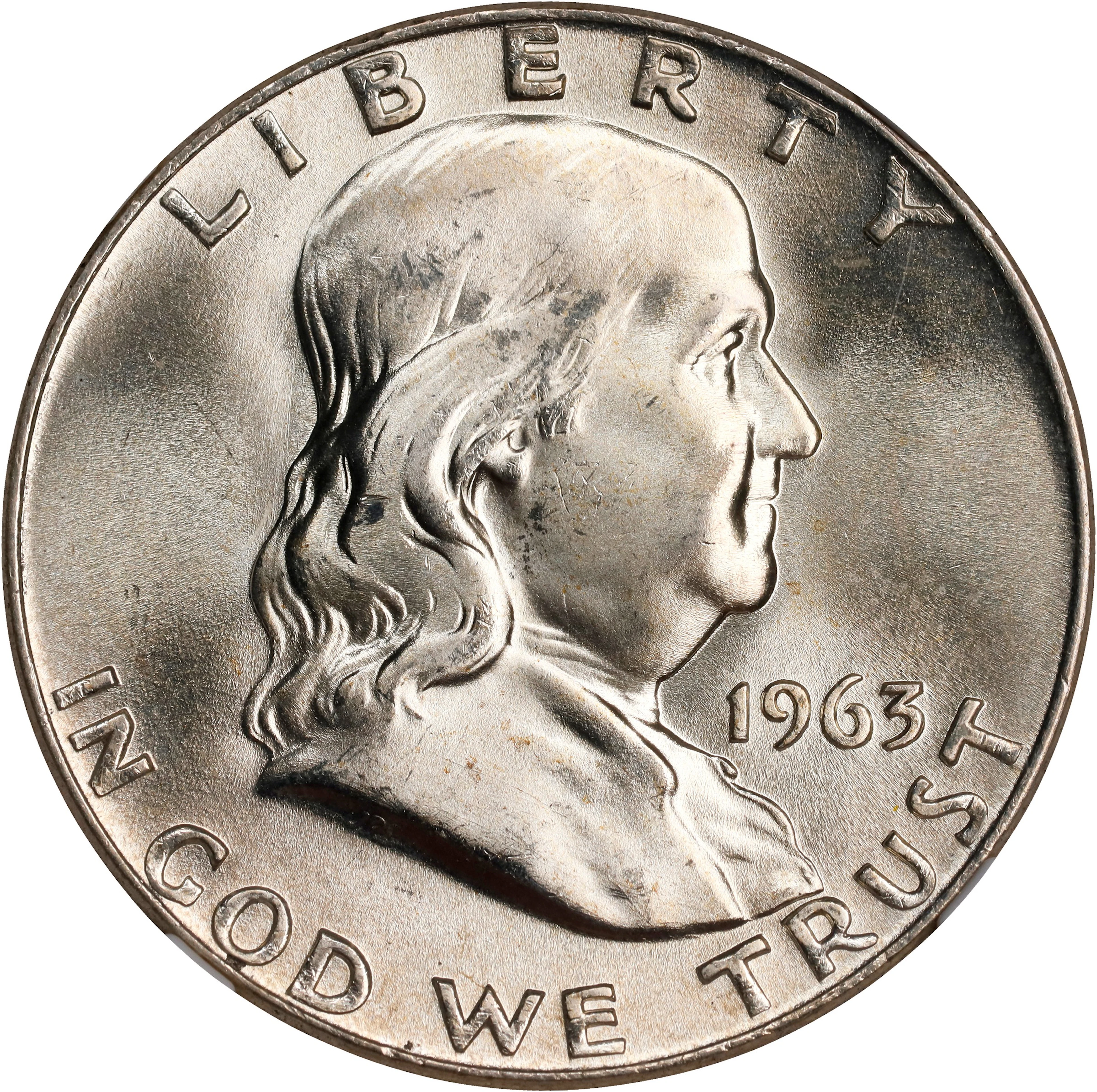 1963-D Franklin Half Dollar. MS-66 FBL (NGC).