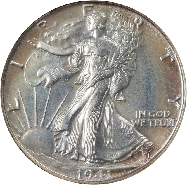 1941 Walking Liberty Half Dollar. Proof-64 (NGC).
