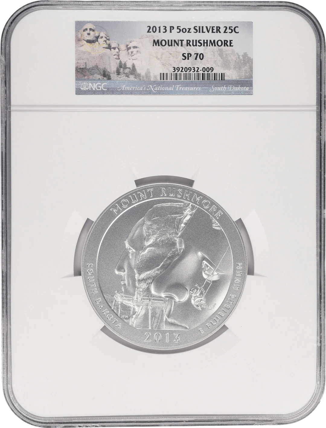 (5 oz, 155.52 g ASW). 2013-P Mount Rushmore America the Beautiful