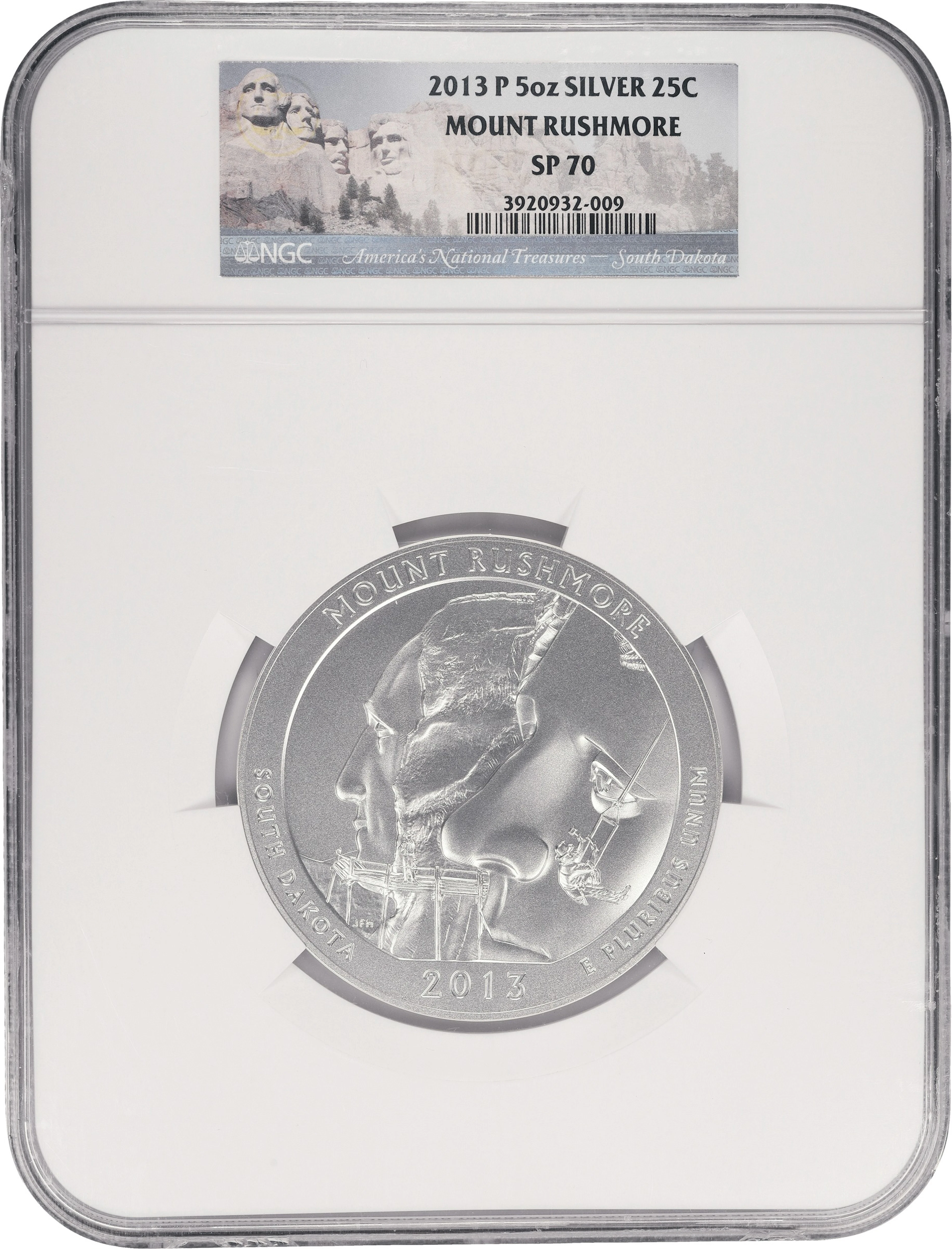 (5 oz, 155.52 g ASW). 2013-P Mount Rushmore America the Beautiful