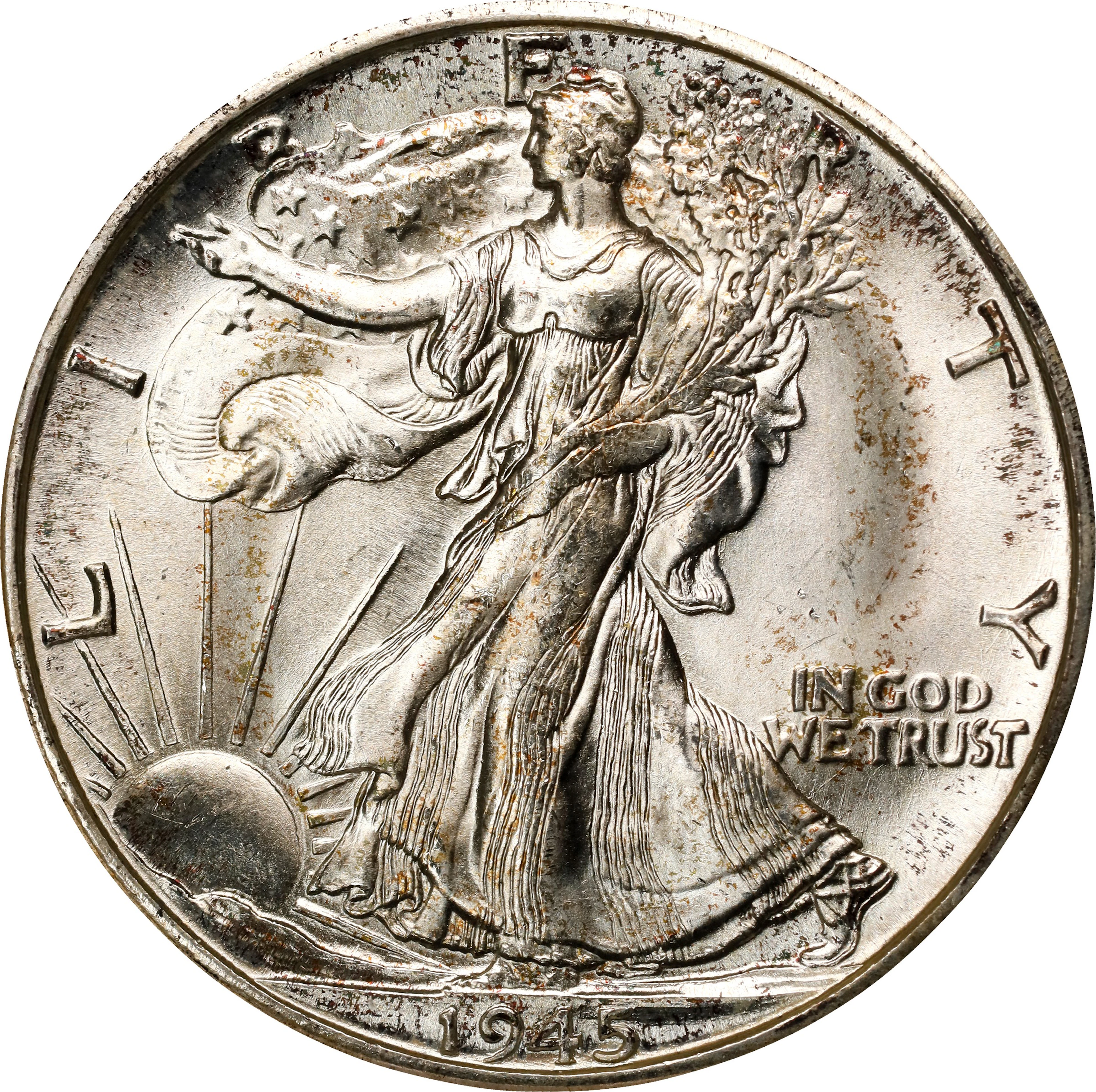 1945-D Walking Liberty Half Dollar. MS-65 (NGC). CAC. OH Generation 5.0.