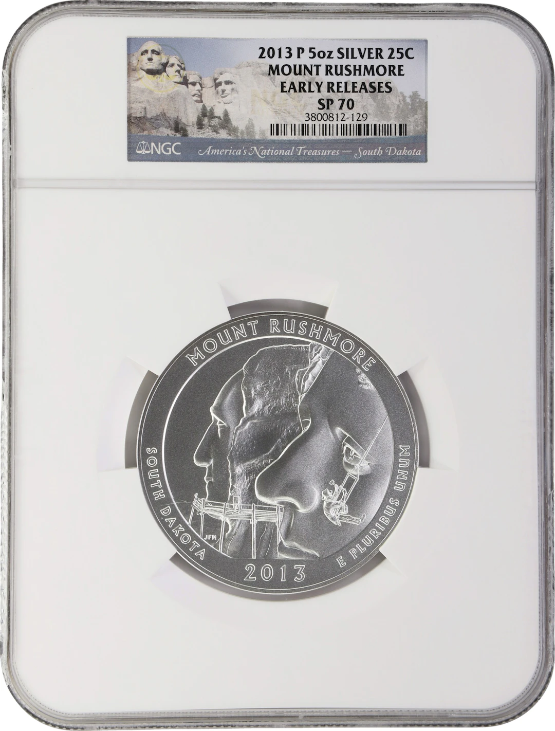 (5 oz, 155.52 g ASW). 2013-P Mount Rushmore America the Beautiful
