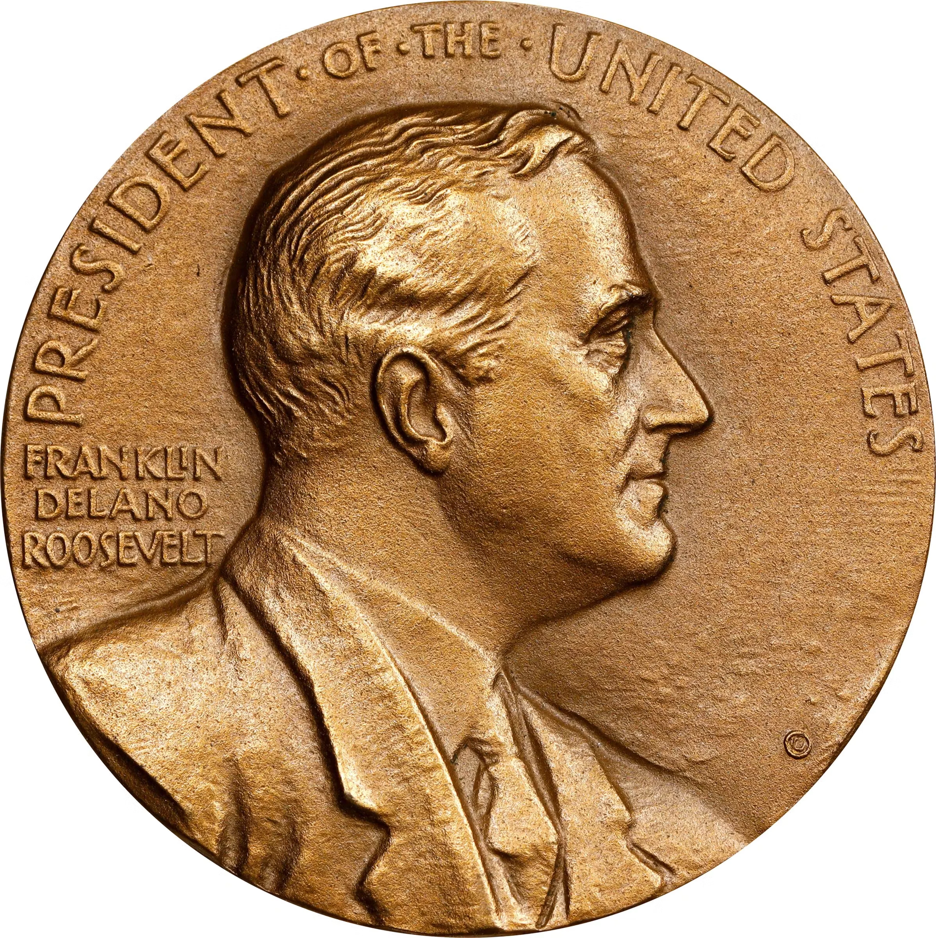 1938 Franklin Delano Roosevelt Medal. Bronze. MS-67 (PCGS).