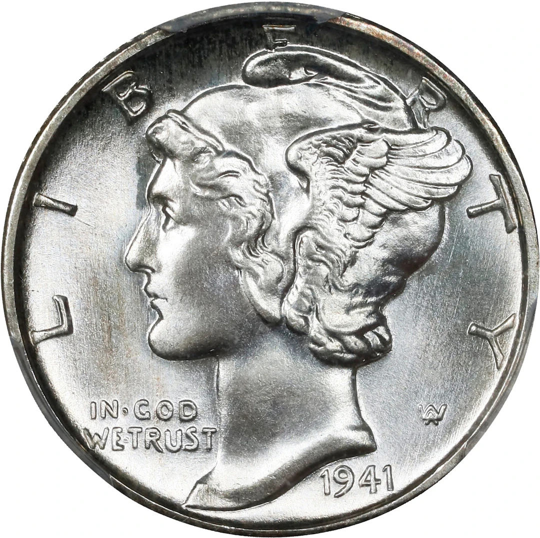 1941-S Mercury Dime. MS-68 FB (PCGS).