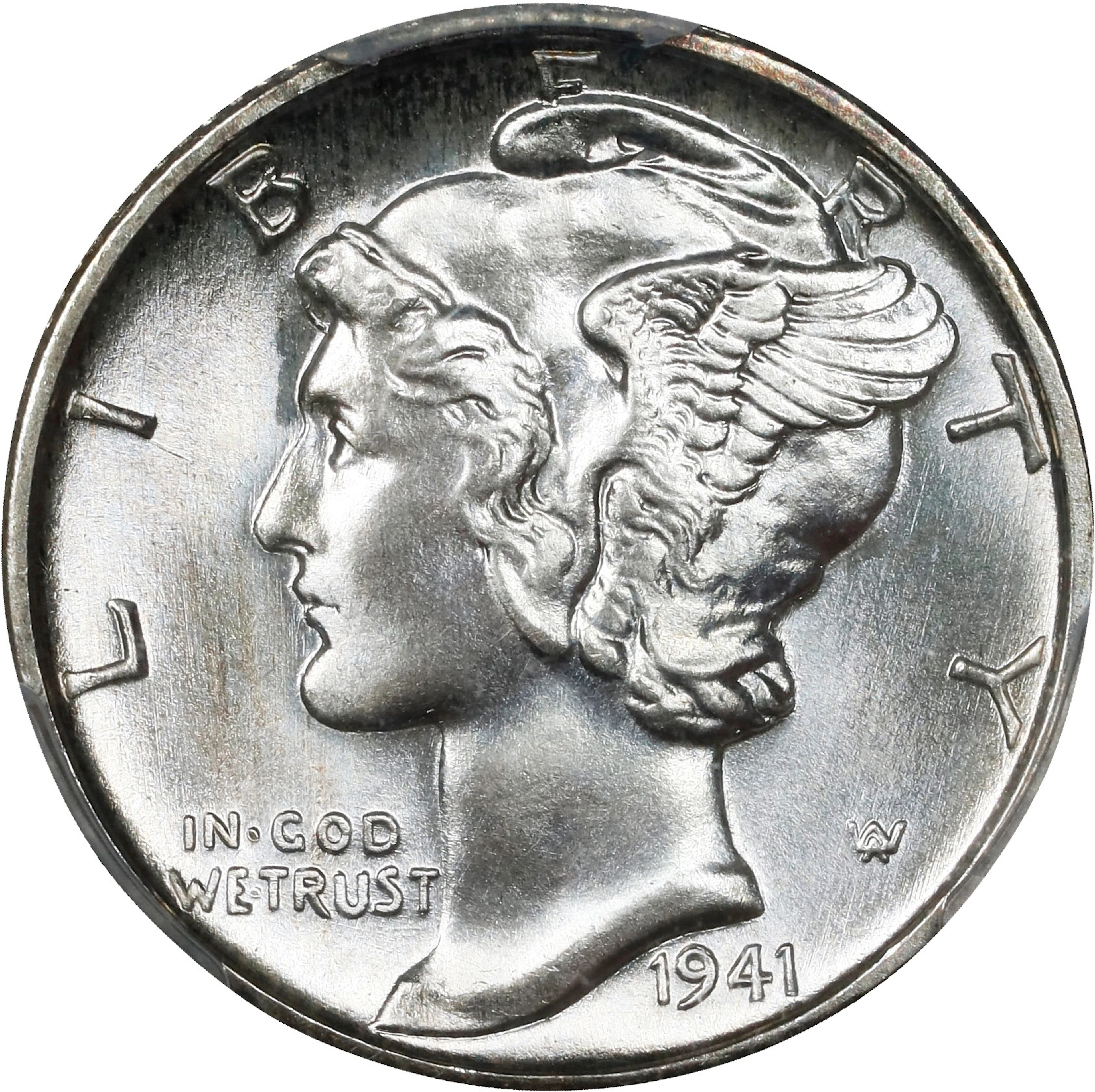 1941-S Mercury Dime. MS-68 FB (PCGS).