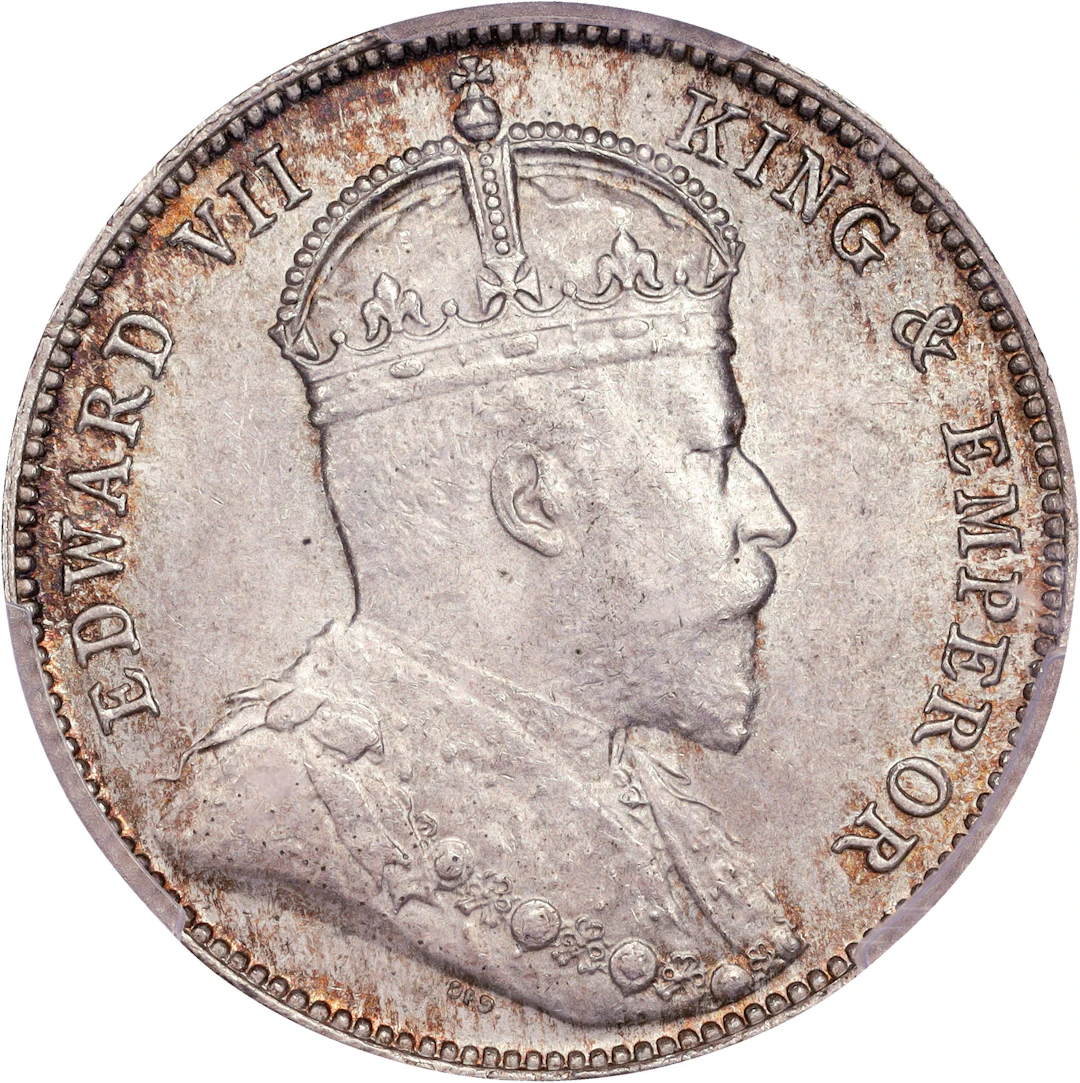 (t) HONG KONG (SAR). 20 Cents, 1905. London Mint. Edward VII. PCGS MS-64.