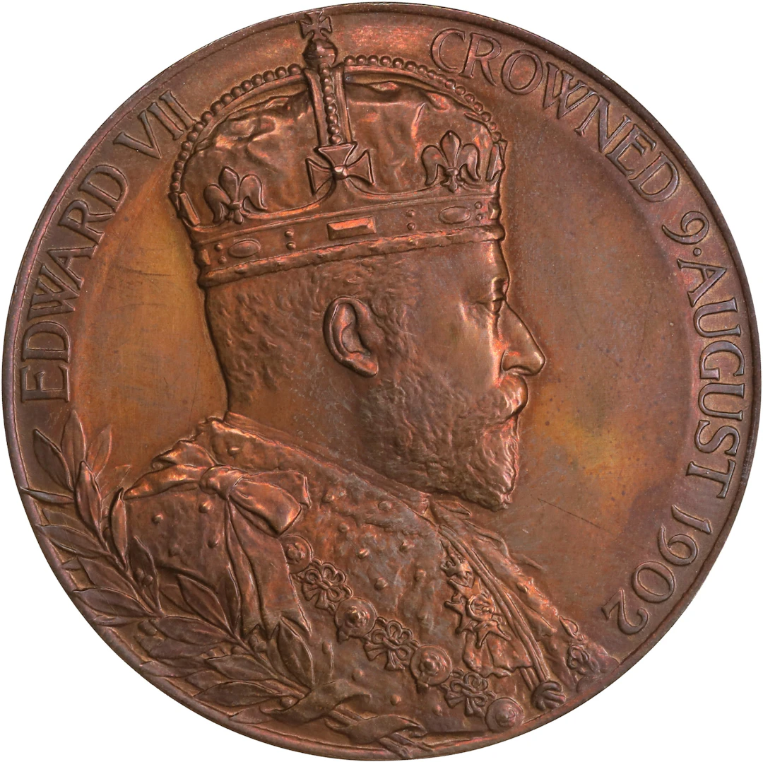 GREAT BRITAIN. Edward VII & Alexandra Coronation Bronze Medal, 1902.