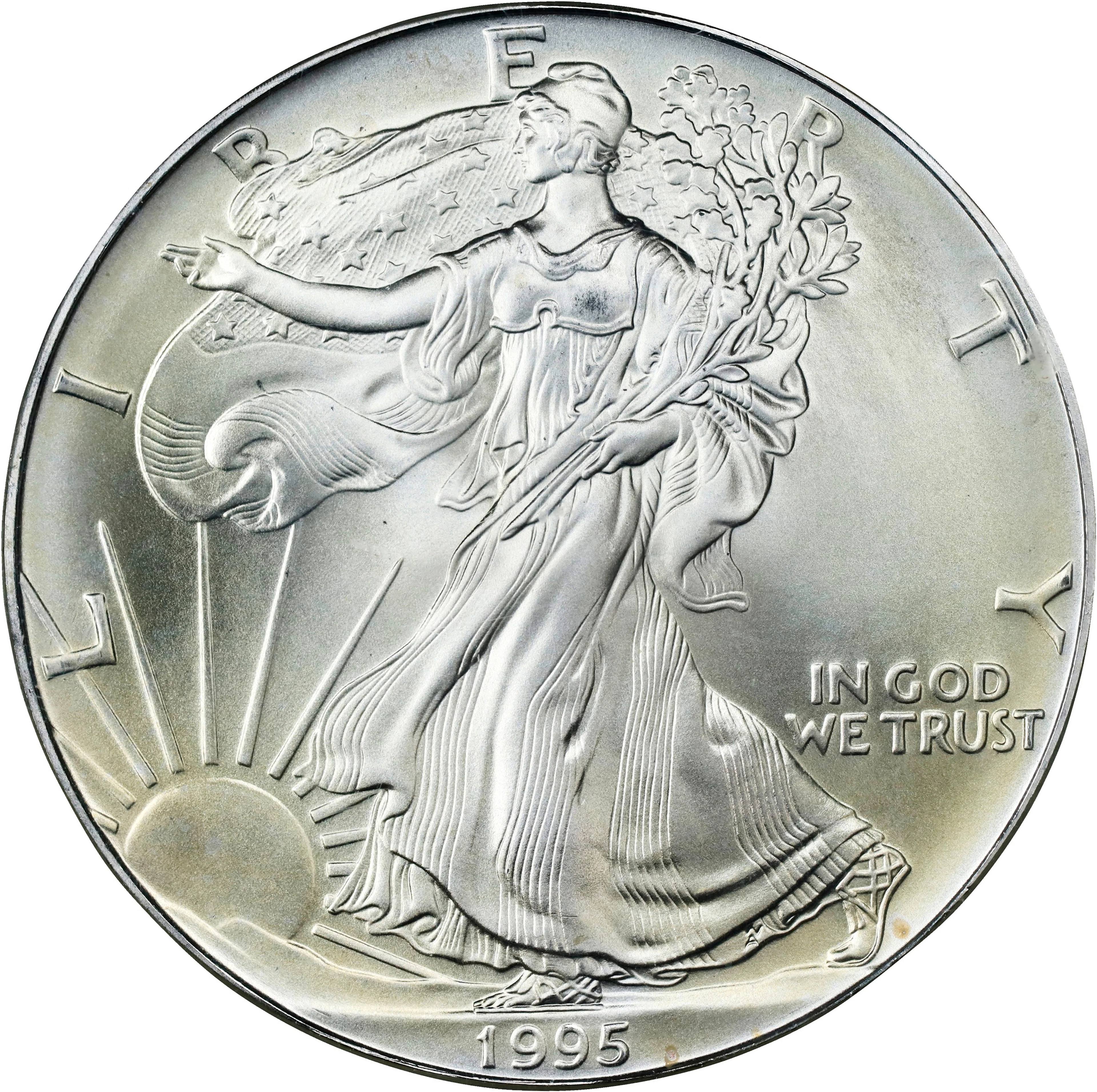 1995 Silver Eagle. Specimen (PCGS). OGH Generation 3.1.