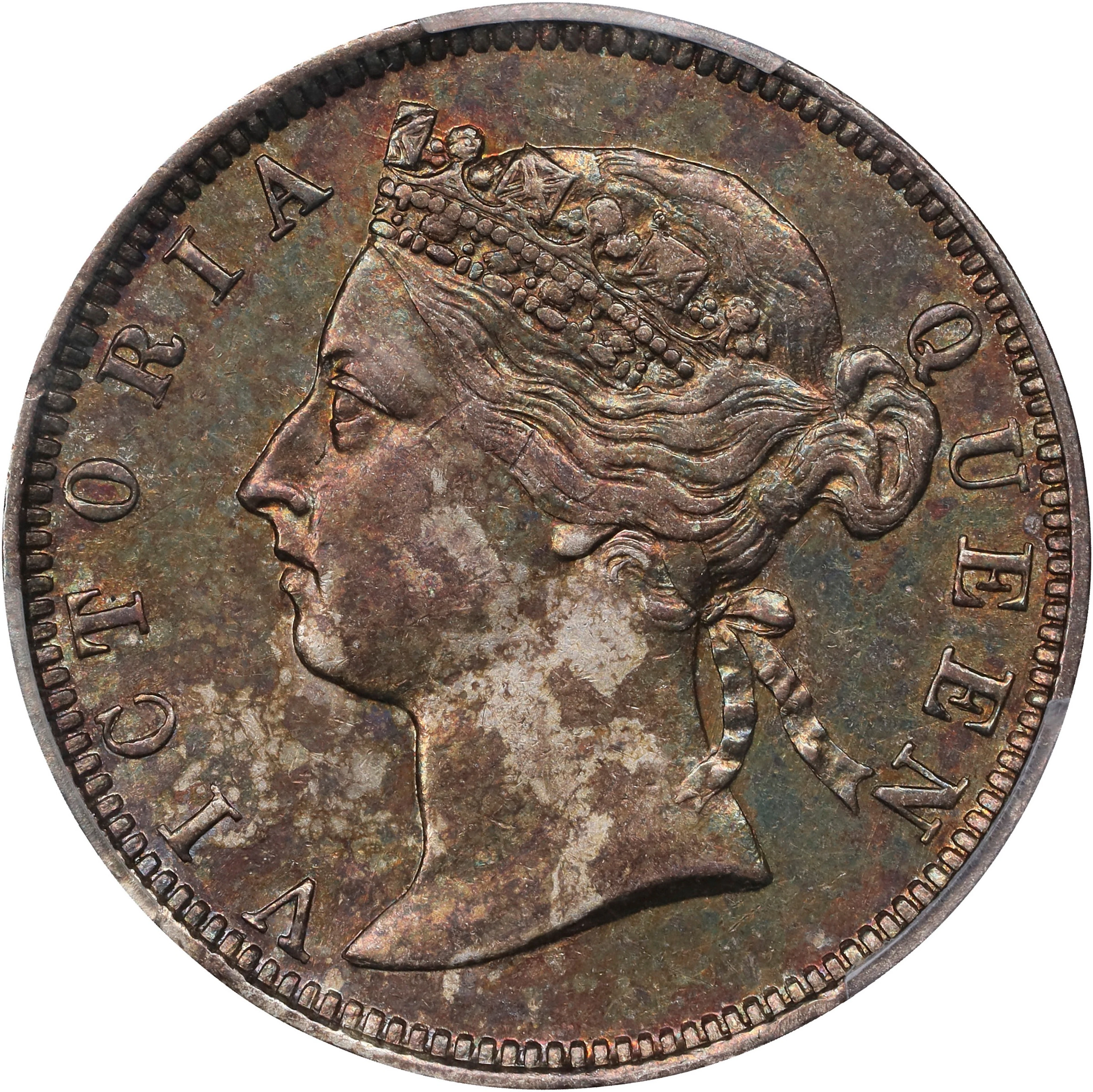 (t) HONG KONG (SAR). 20 Cents, 1886. London Mint. Victoria. PCGS Genuine--Altere