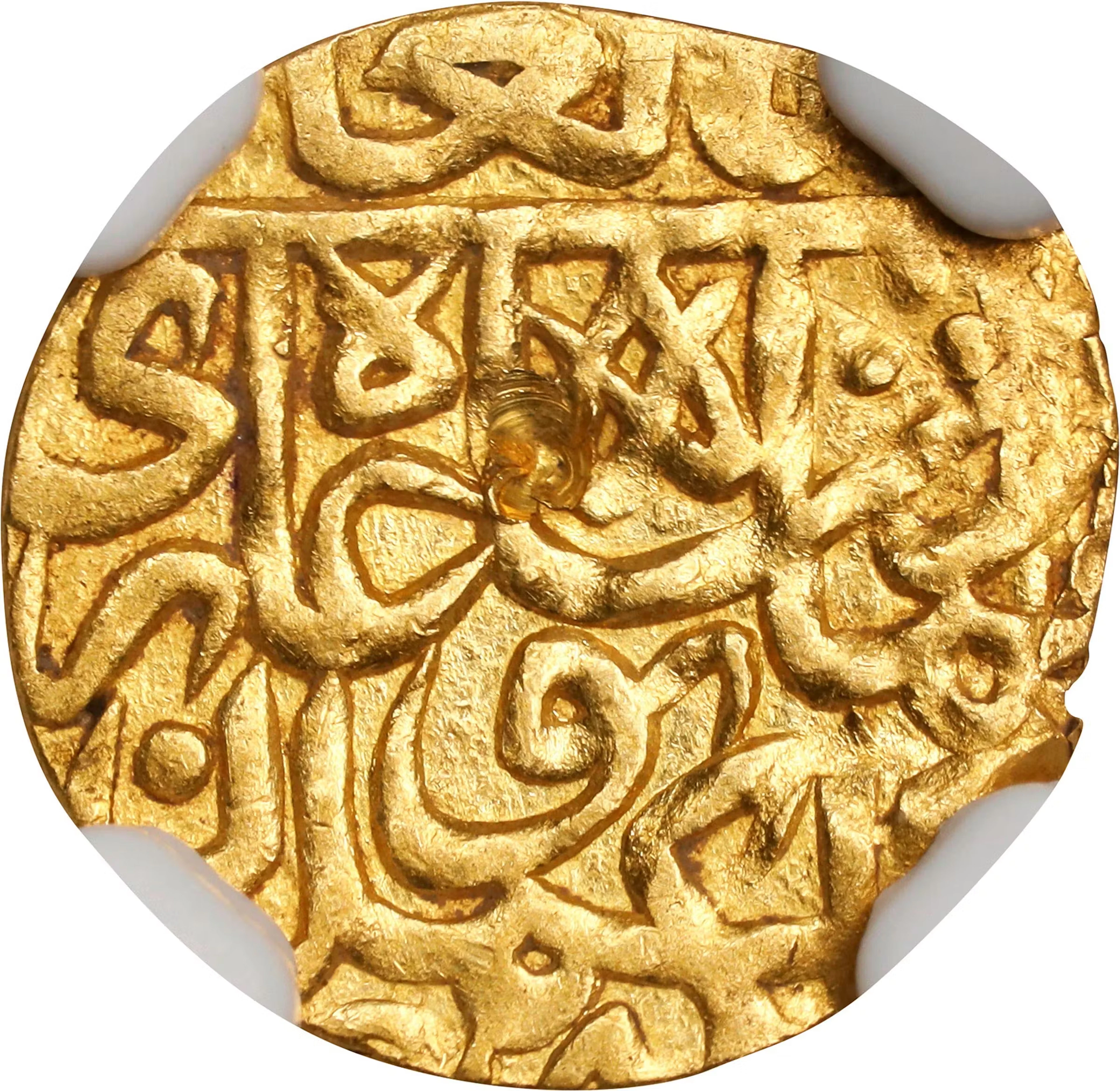 INDIA. Mughal Empire. 1/8 Ashrafi, ND (AH 937-63 [1530-1555]). Muhammad