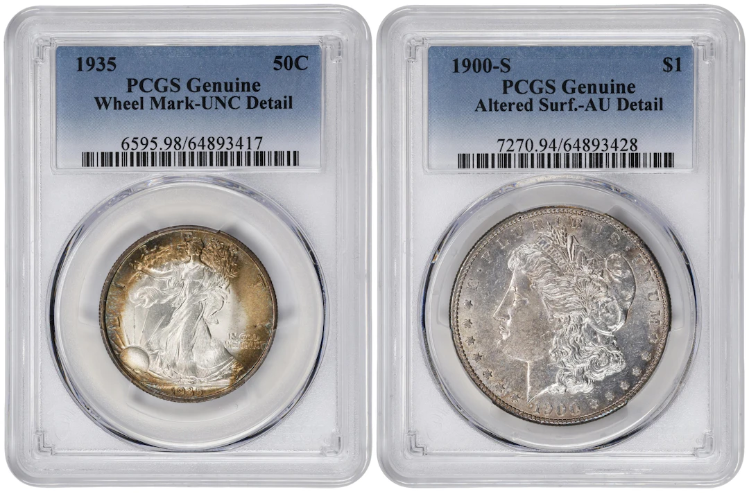Lot of (2) Mixed Type Silver U.S. Coins. (PCGS).