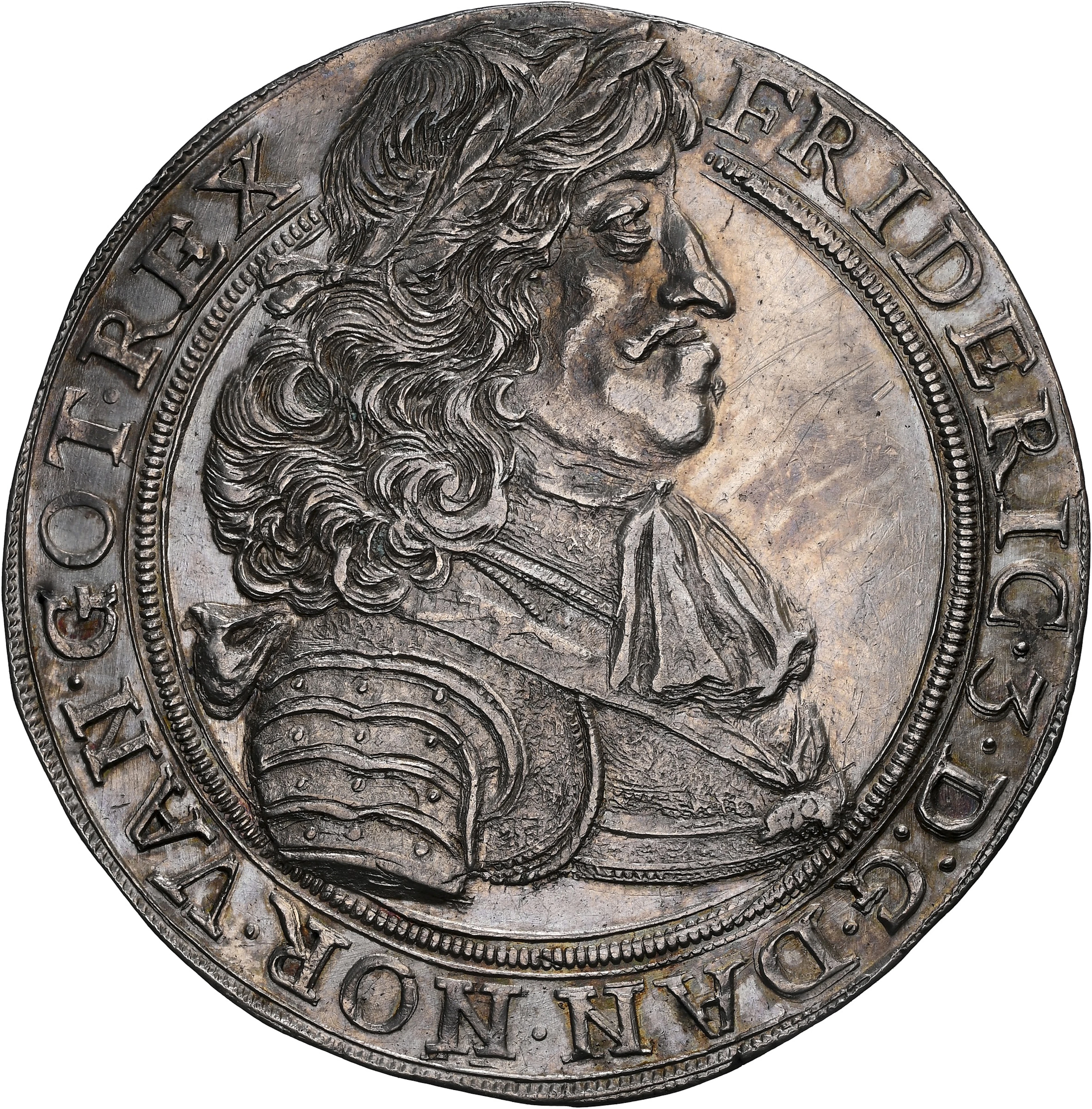 DENMARK. Speciedaler, 1665. Copenhagen Mint. Frederik III. NGC AU