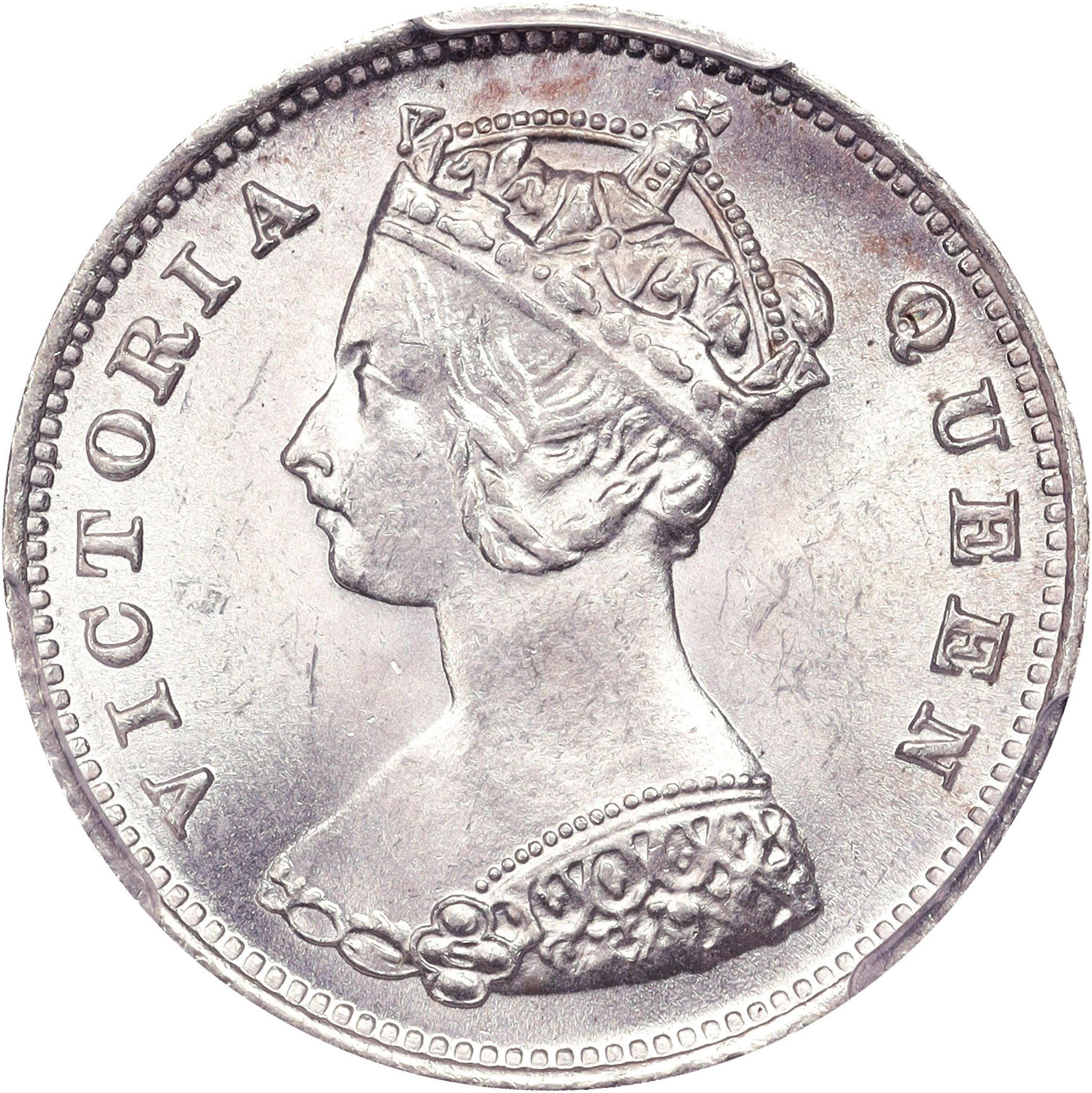(t) HONG KONG (SAR). 10 Cents, 1898. London Mint. Victoria. PCGS MS-64.