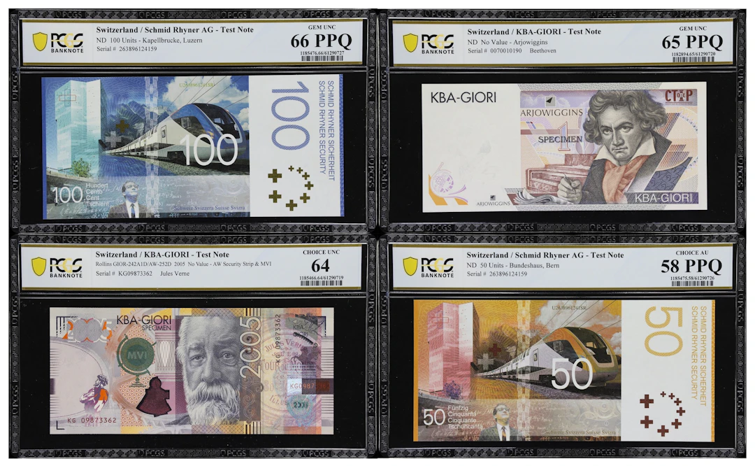 SWITZERLAND. Lot of (4). Mixed Banks. Mixed Denominations, ND. P-Unlisted.