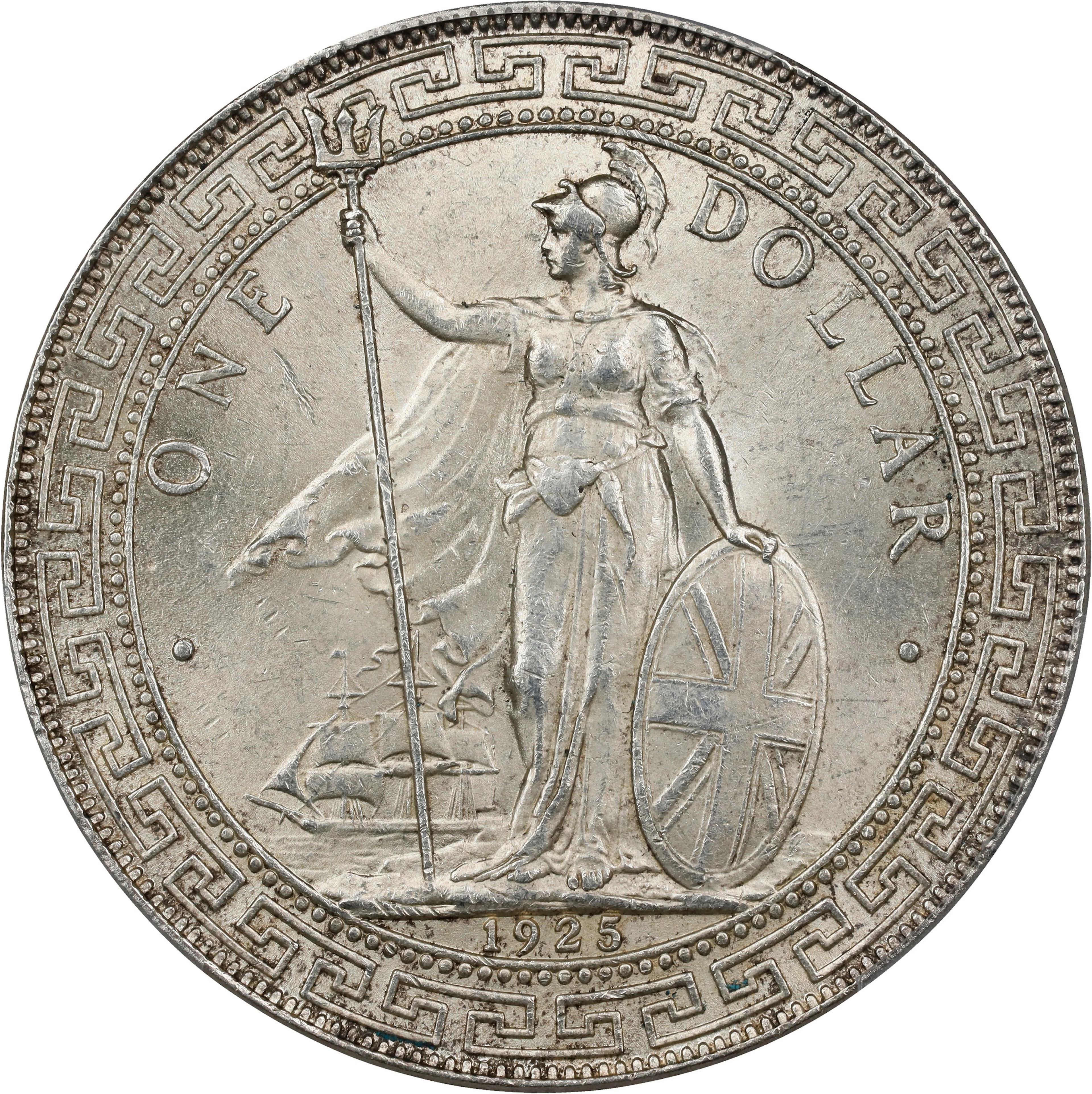 GREAT BRITAIN. Trade Dollar, 1925. London Mint. George V. PCGS MS-63.