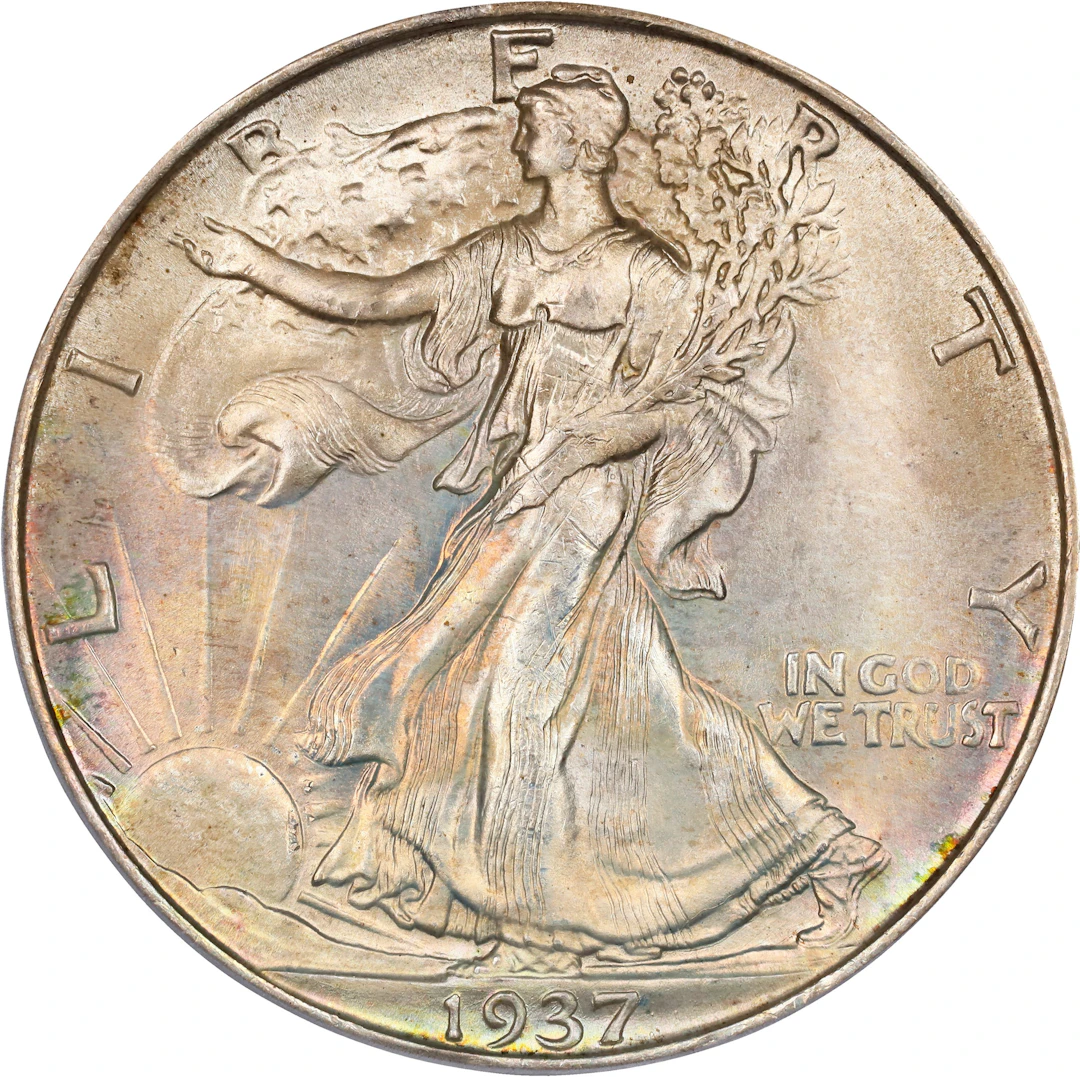 1937-S Walking Liberty Half Dollar. MS-66 (PCGS).