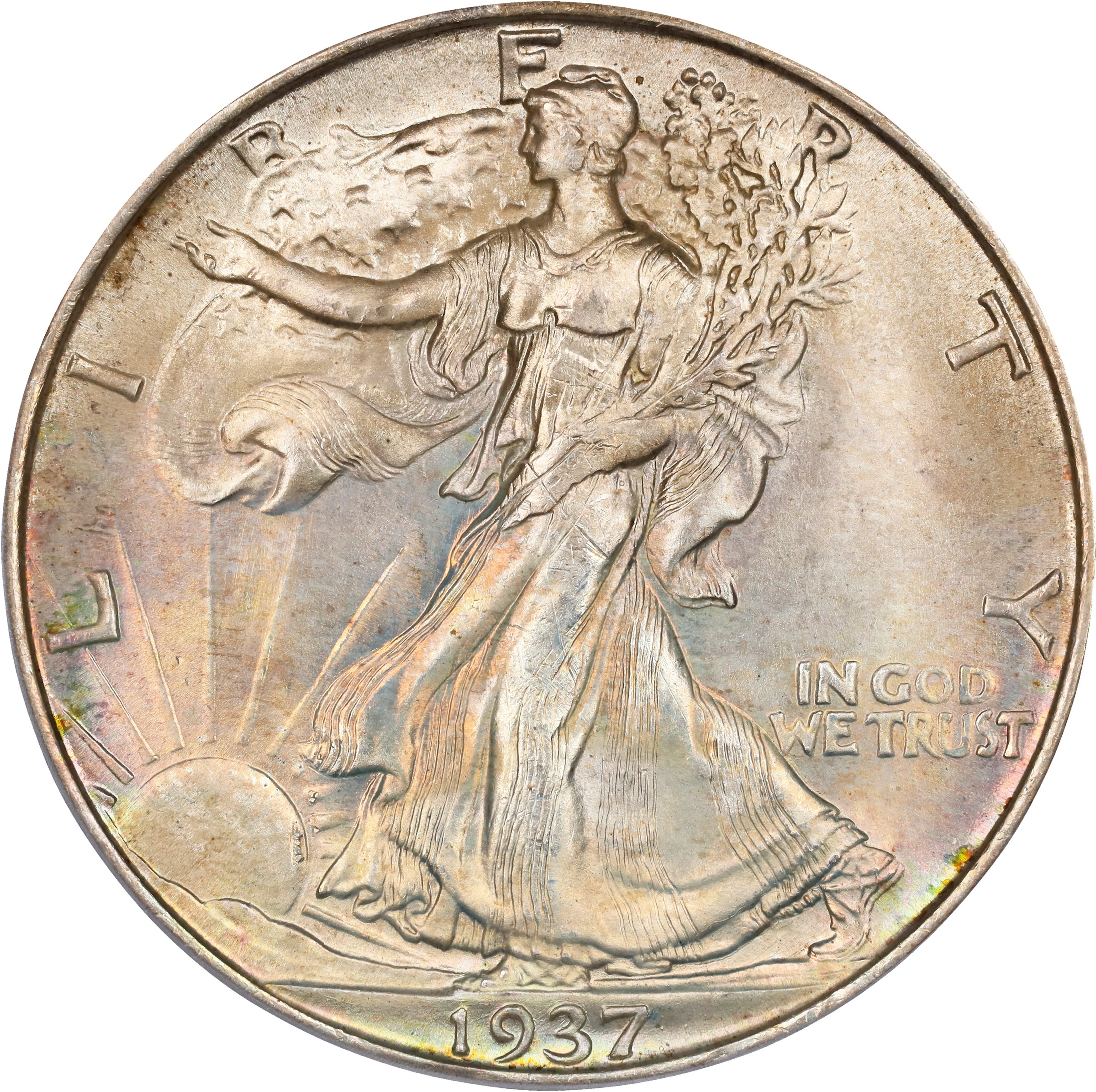1937-S Walking Liberty Half Dollar. MS-66 (PCGS).