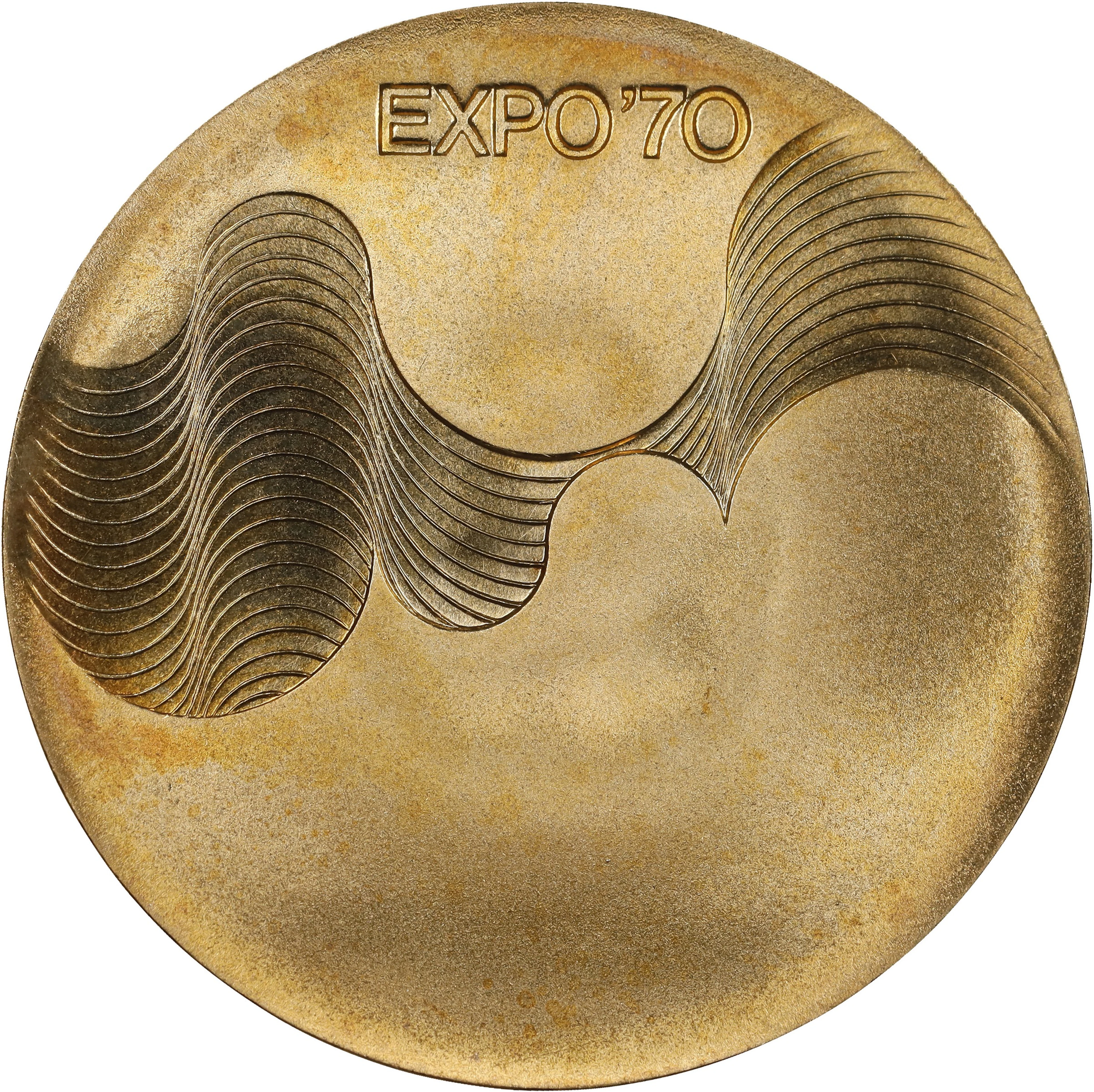 (0.323 oz, 10.046 g AGW). Japan. 1970 World Exposition in Osaka Gold Medal.