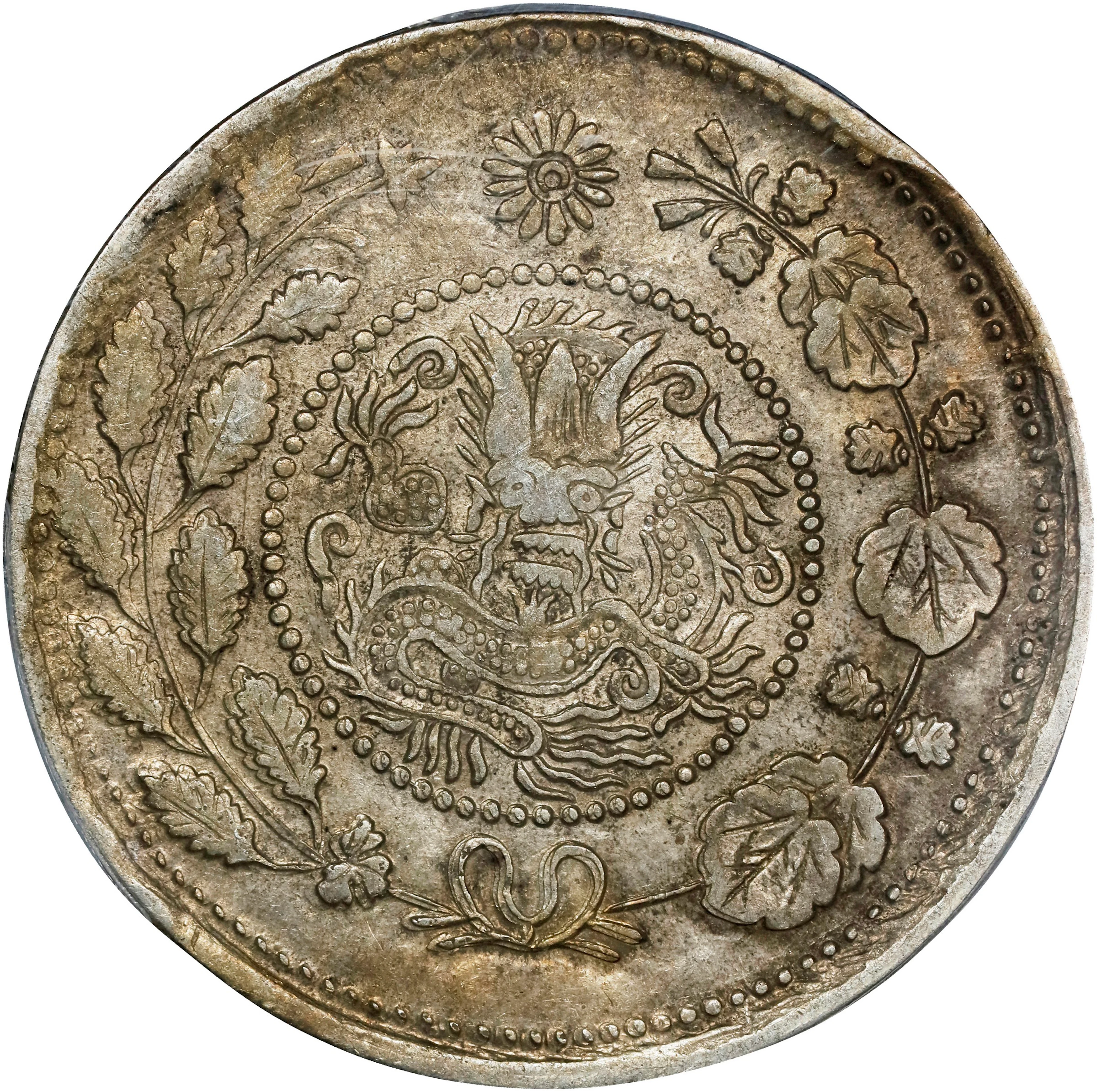 (t) CHINA. Sinkiang. 5 Mace (Miscals), ND (ca. 1906/7). Kashgar (Shufu)