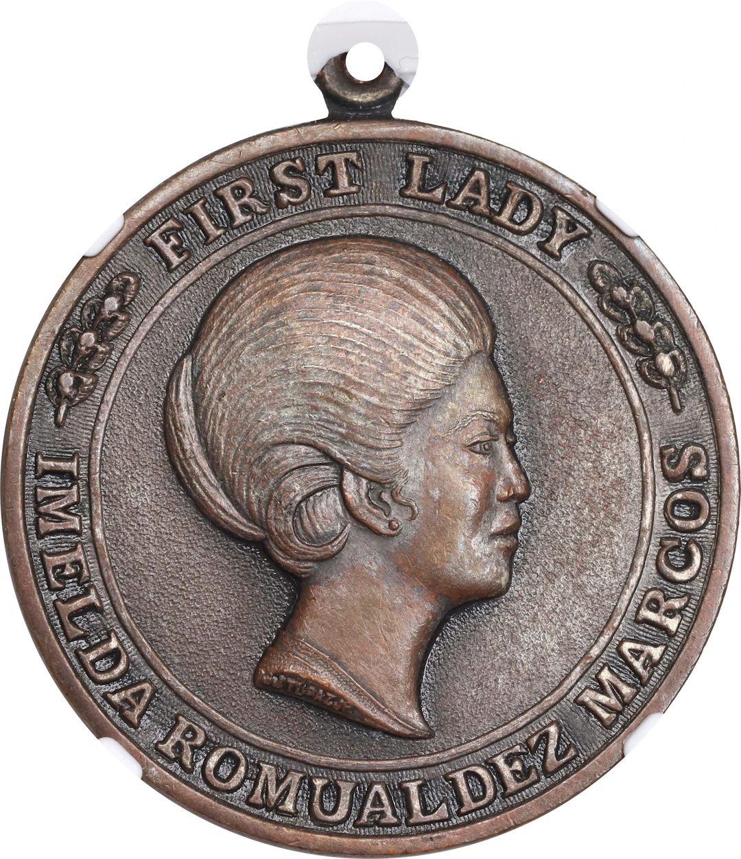 PHILIPPINES. National Cultural Center Silvered Bronze Medal, ND (ca.