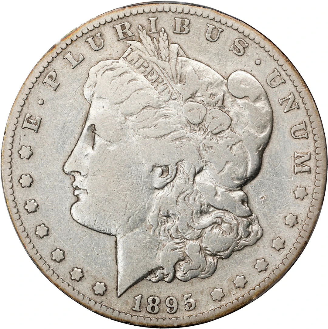 1895-S Morgan Silver Dollar. Fine Details--Harshly Cleaned (PCGS).