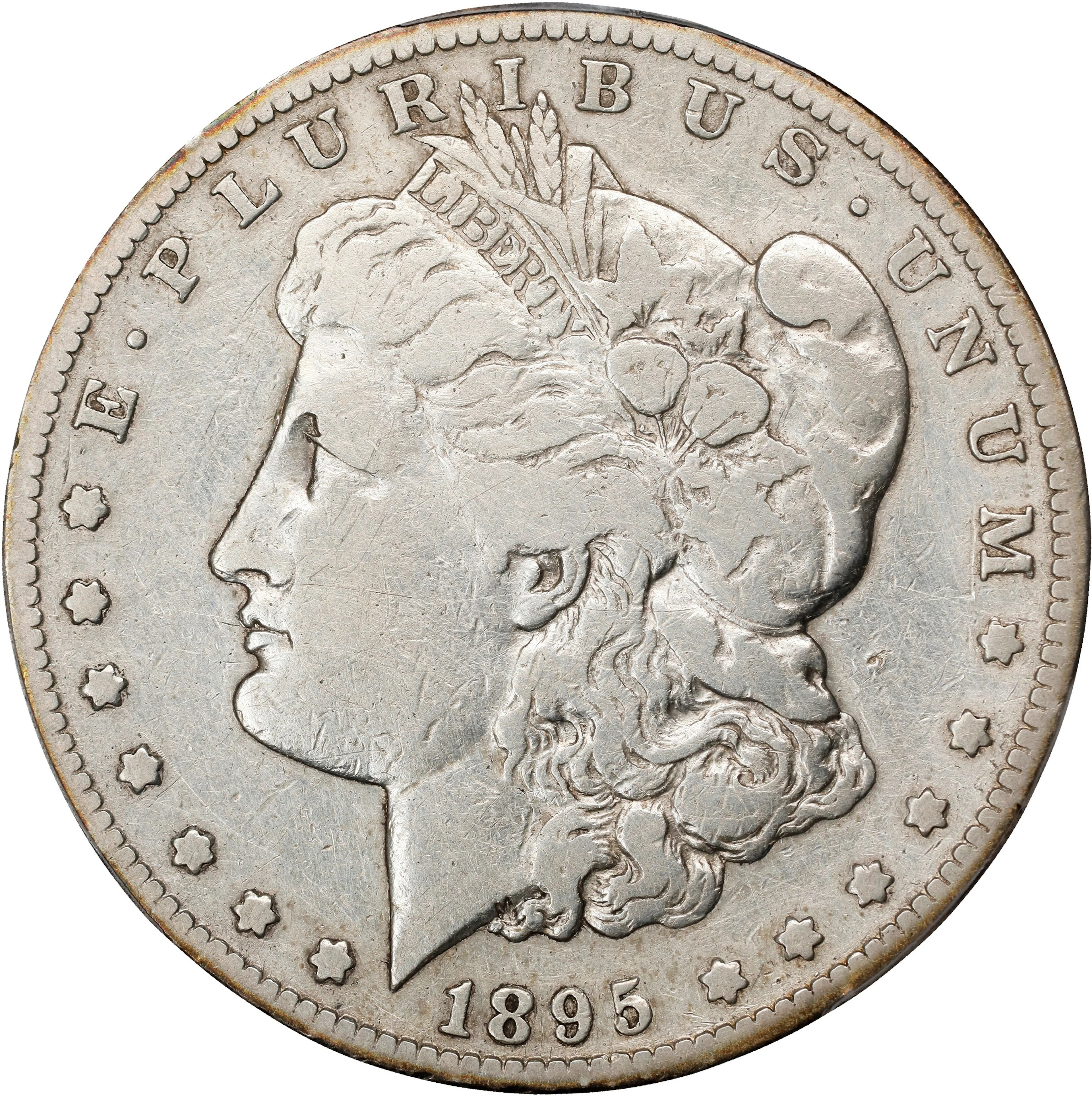 1895-S Morgan Silver Dollar. Fine Details--Harshly Cleaned (PCGS).