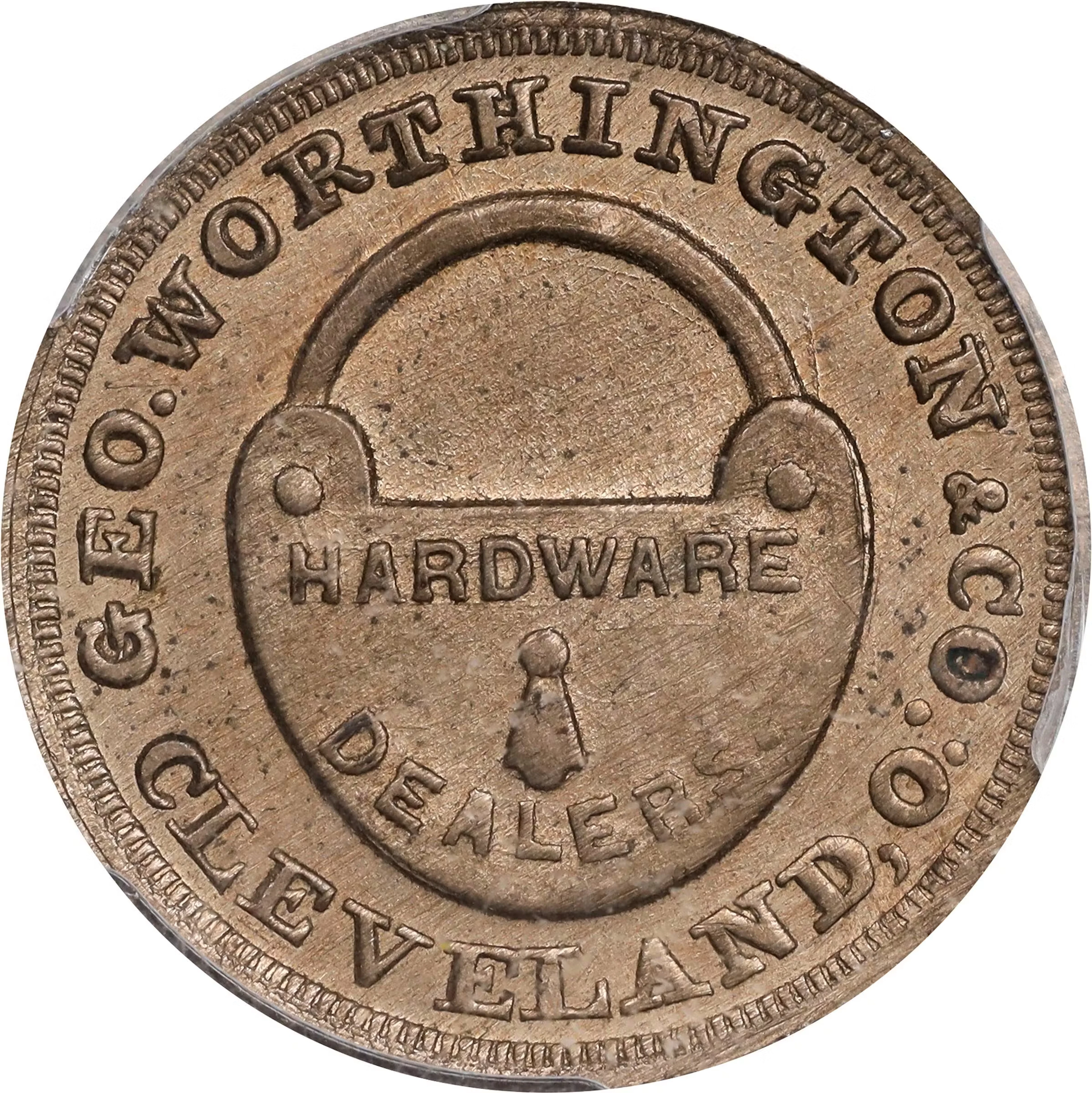 OHIO. Cleveland. 1863 George Worthington & Co. Fuld-175S-4d. Rarity-9.