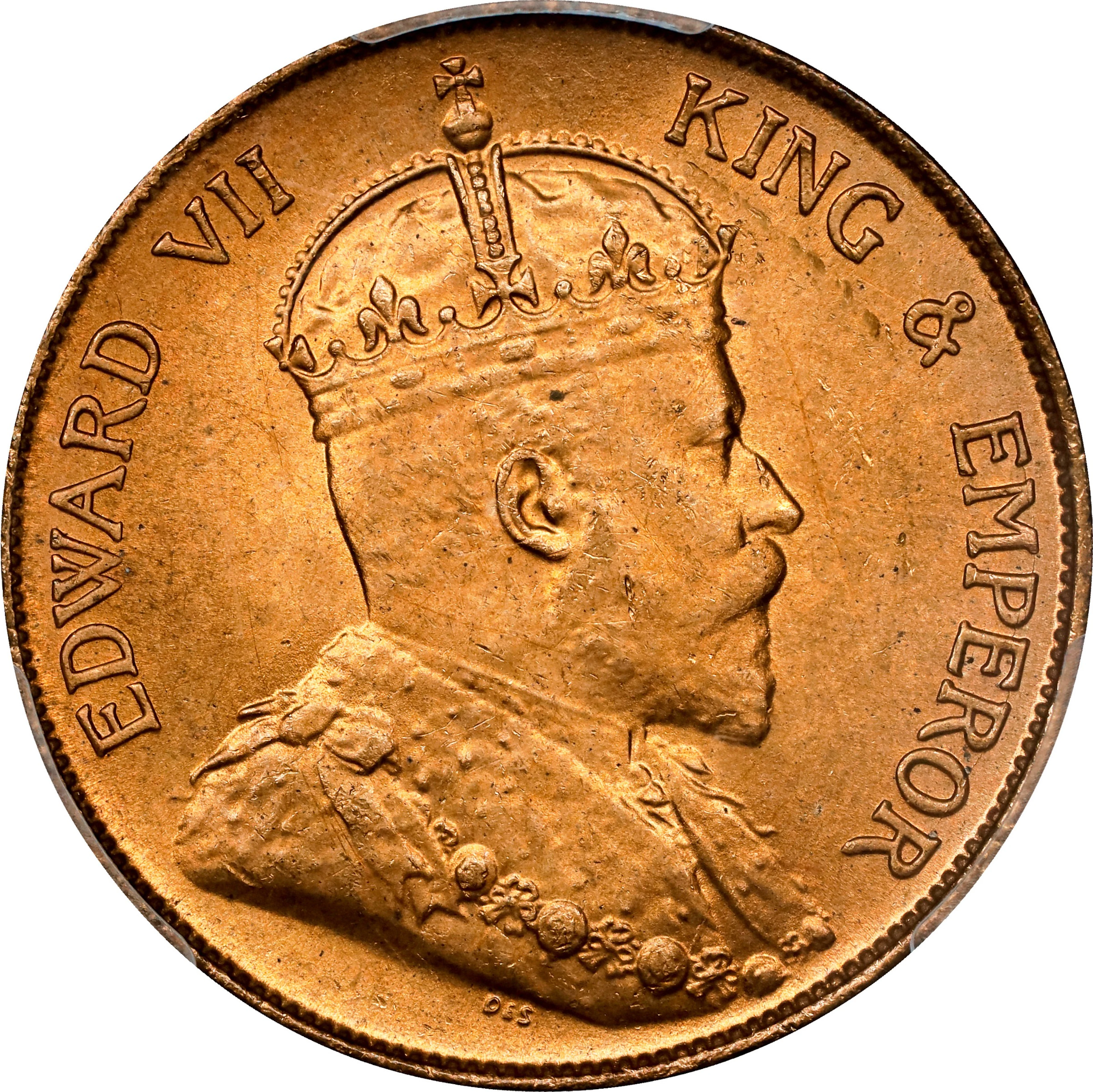 (t) HONG KONG (SAR). Cent, 1904-H. Birmingham (Heaton) Mint. Edward