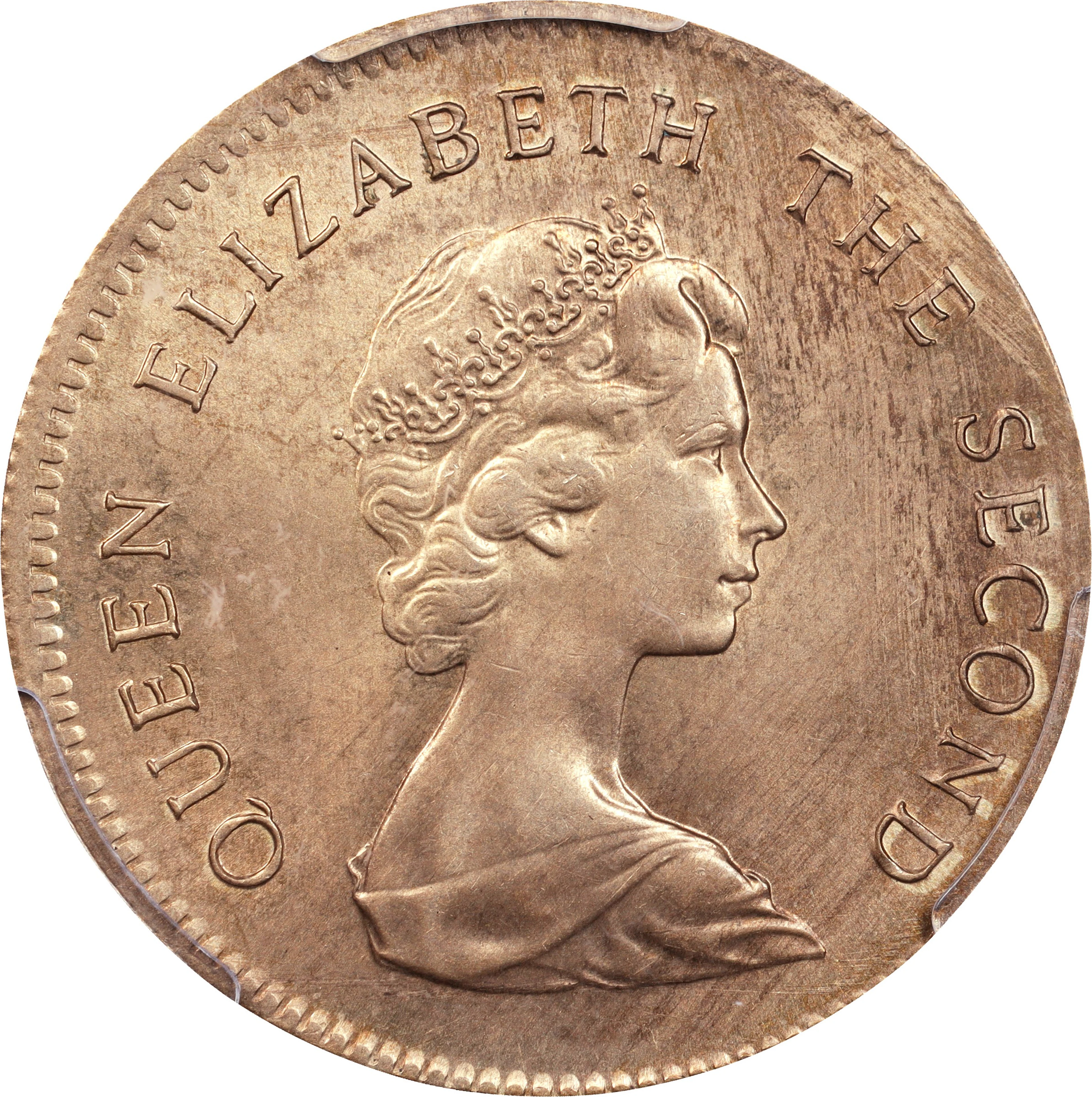 (t) HONG KONG (SAR). Mint Error -- Struck on 3.5 grams Copper Nickel