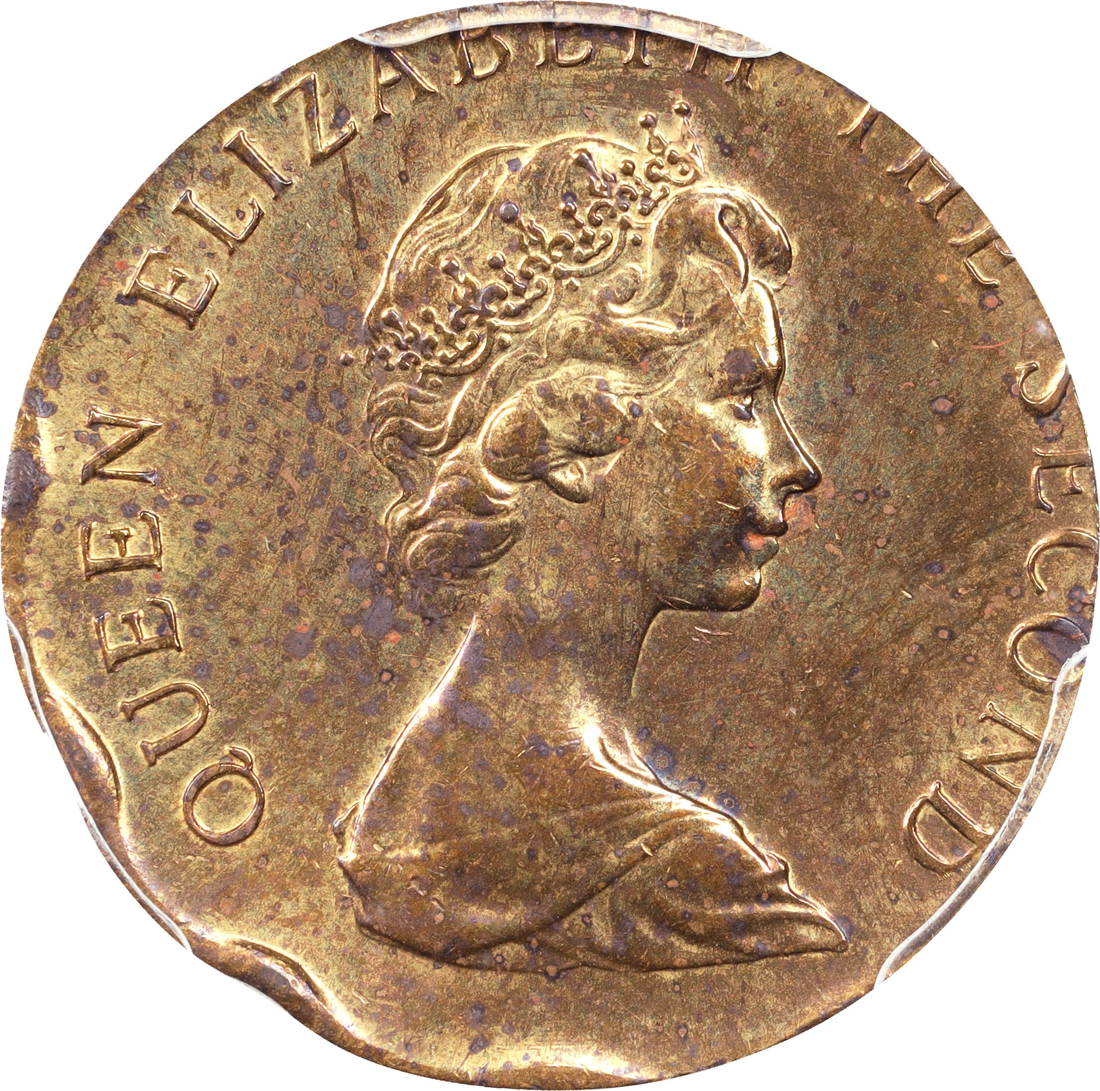 (t) HONG KONG (SAR). Mint Error -- Struck on 1.5 grams Nickel Brass