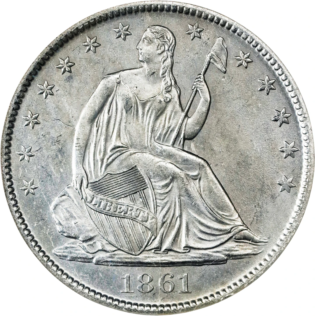 1861-O Liberty Seated Half Dollar. Confederate States Issue. W-14.