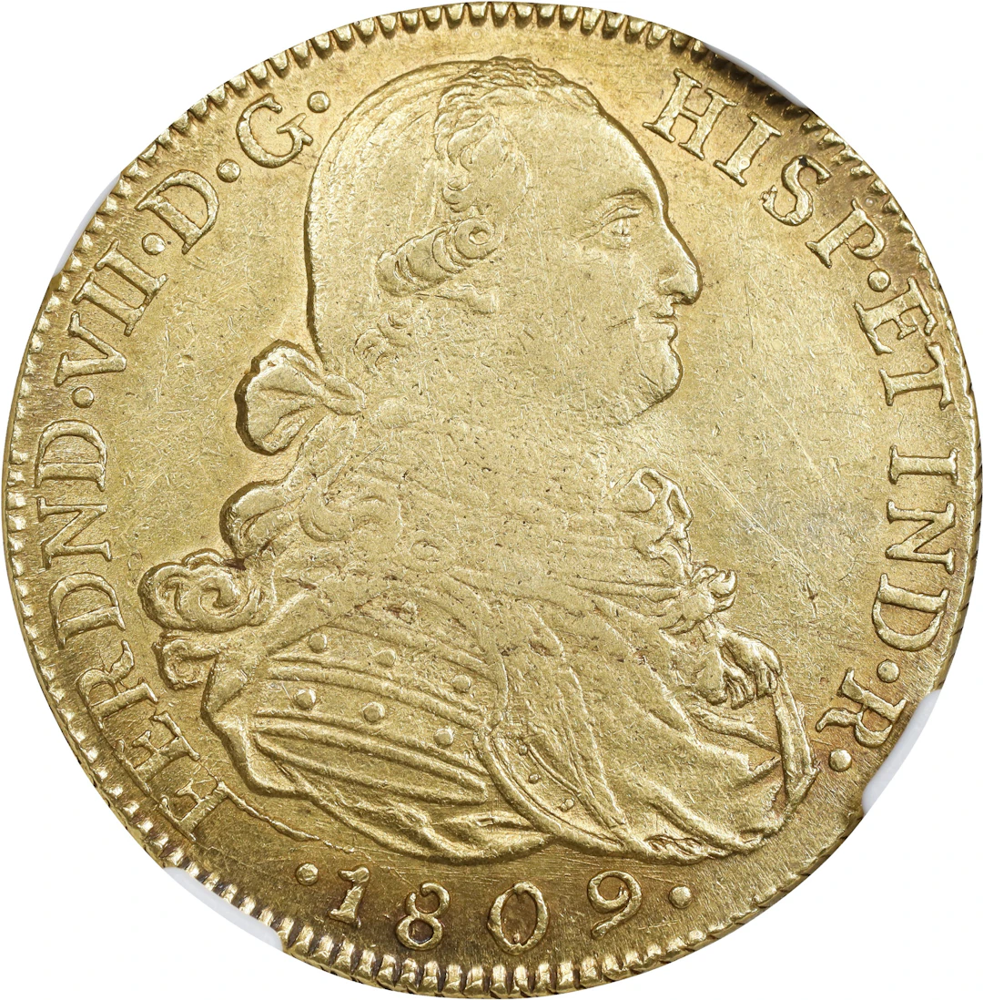 COLOMBIA. 8 Escudos, 1809-NR JF. (Santa Fe de Nuevo Reino (Bogota)