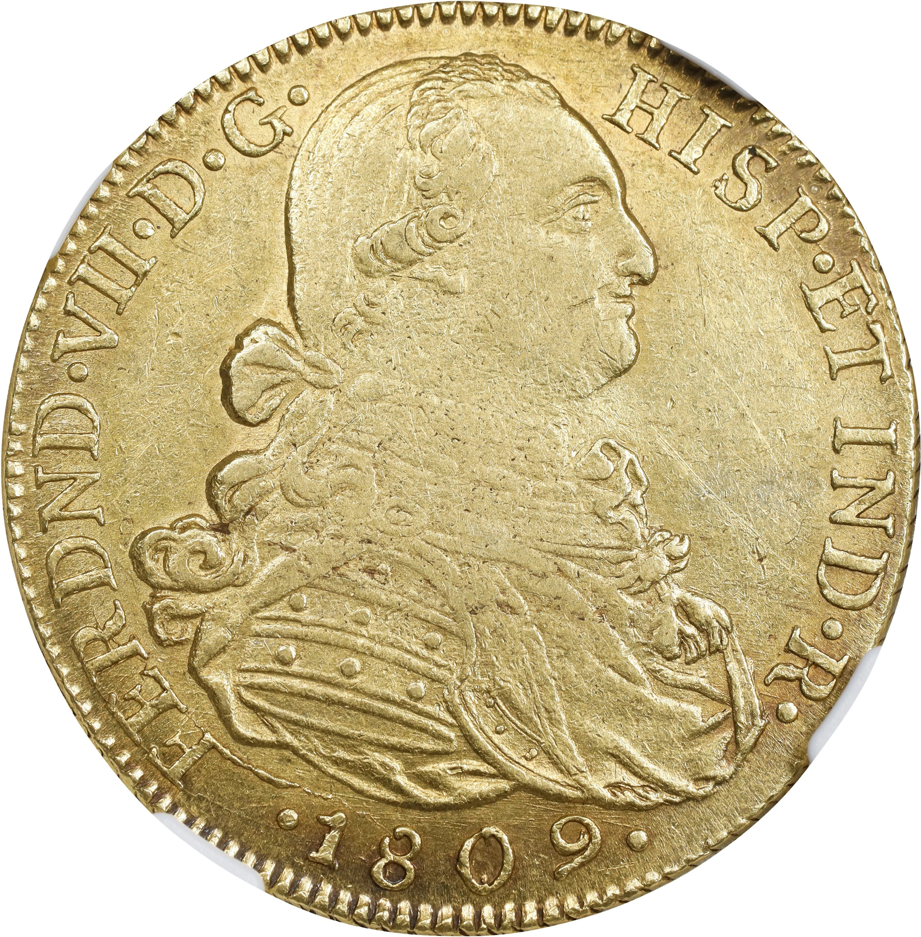 COLOMBIA. 8 Escudos, 1809-NR JF. (Santa Fe de Nuevo Reino (Bogota)