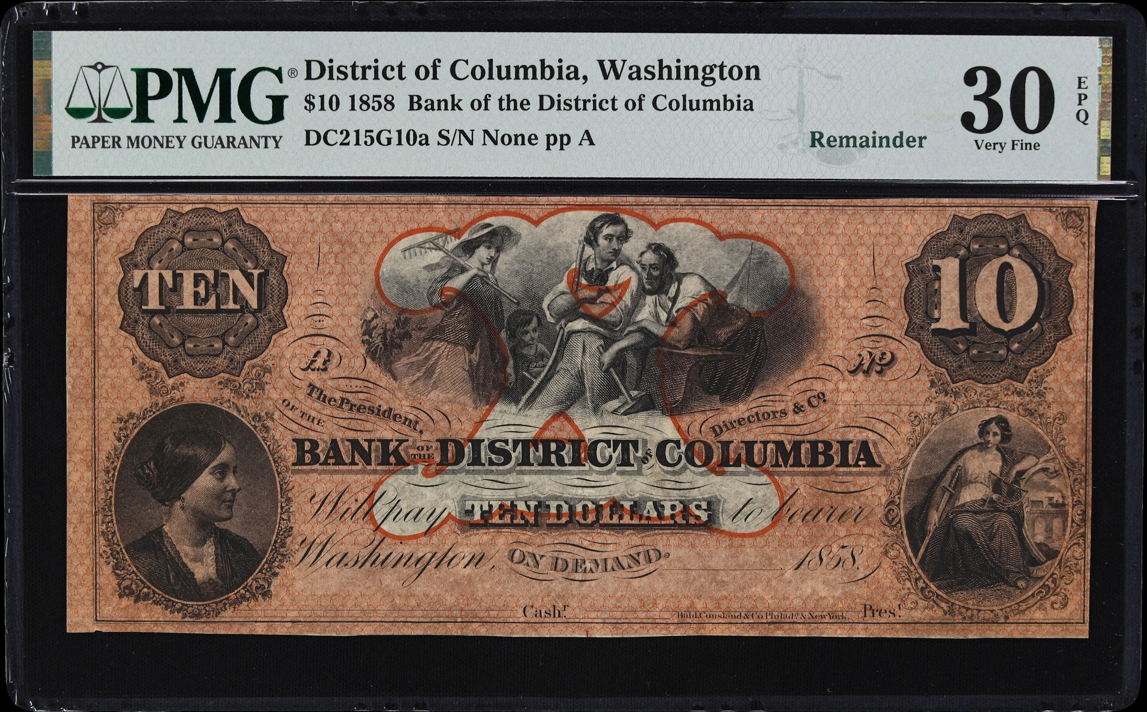 Washington, District of Columbia. Bank of the District of Columbia.