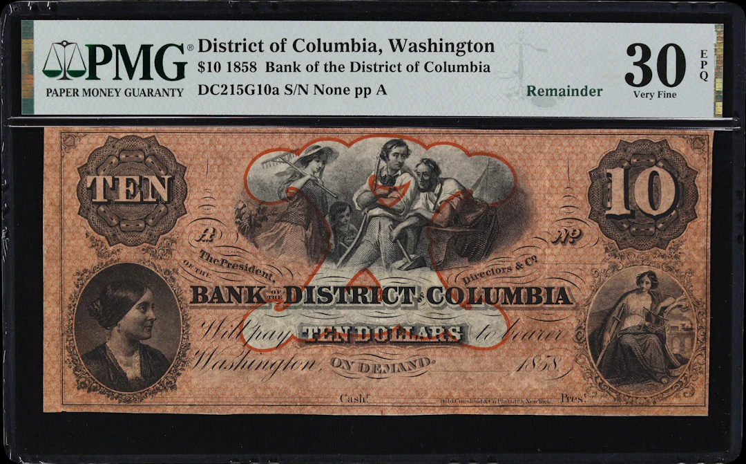 Washington, District of Columbia. Bank of the District of Columbia.