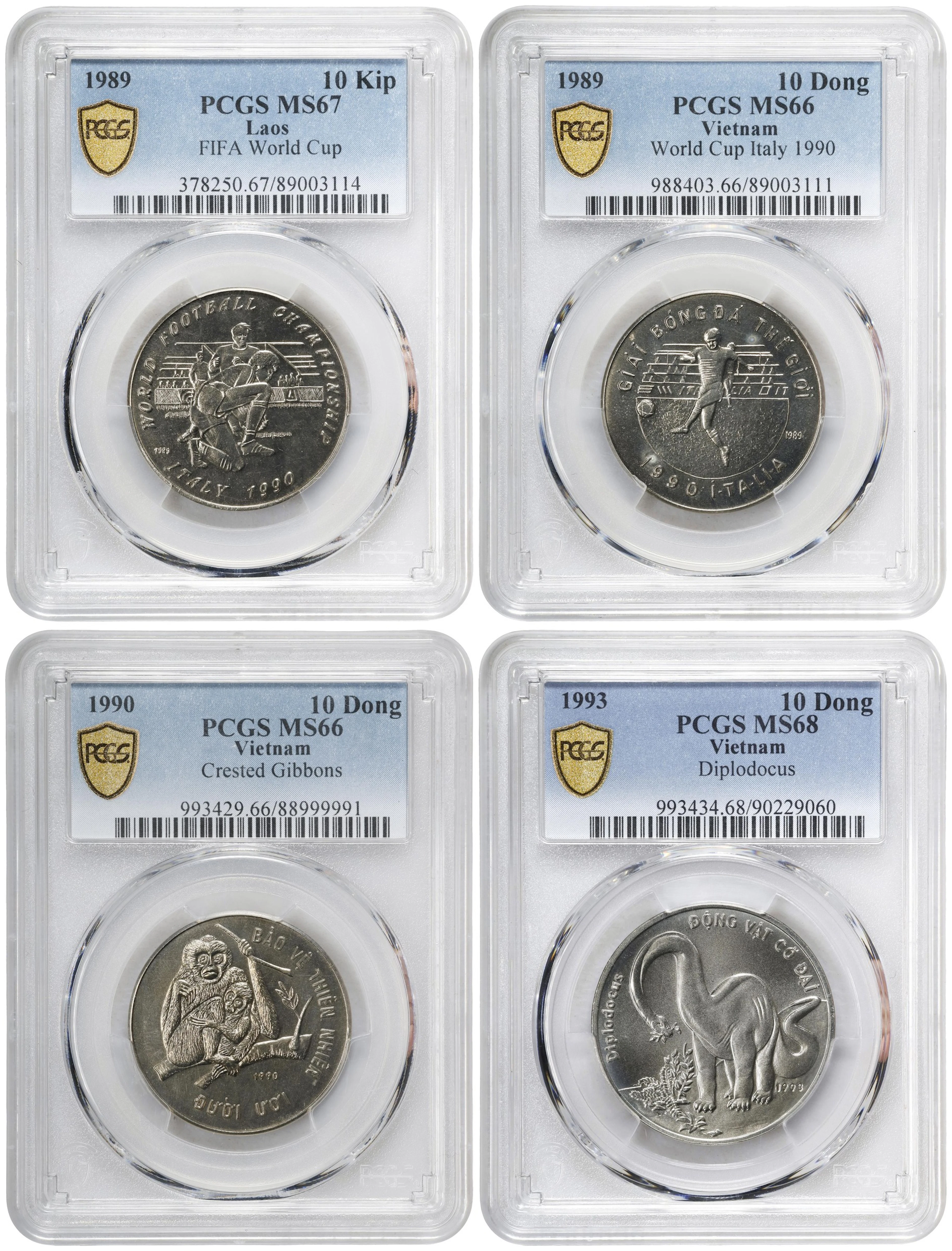 MIXED LOTS. Southeast Asia. Quartet of Mixed Denominations (4 Pieces)