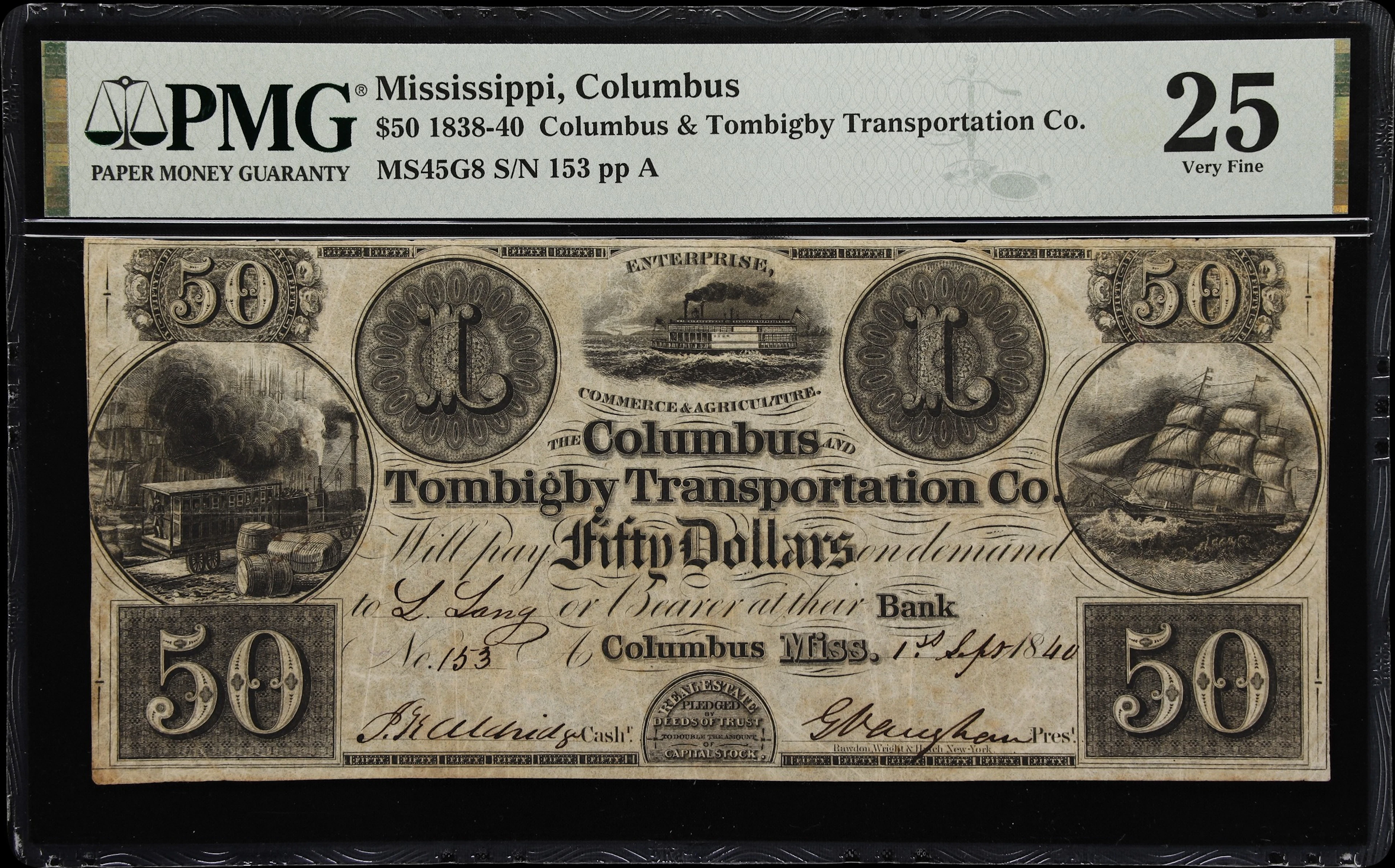 Columbus, Mississippi. Columbus & Tombigby Transportation Company.