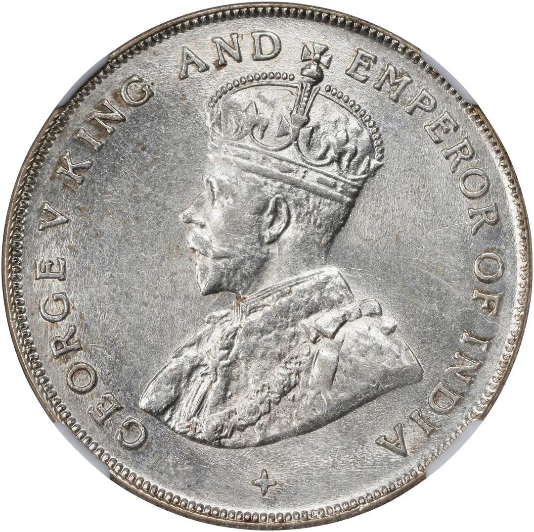 STRAITS SETTLEMENTS. Dollar, 1920. Bombay Mint. George V. NGC MS-63.