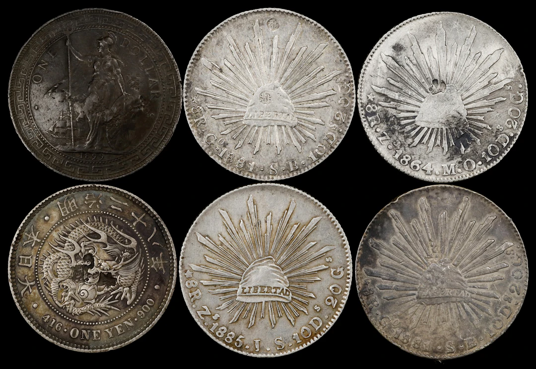 MIXED LOTS. Sextet of Silver Denominations (6 Pieces), 1864-99. Average