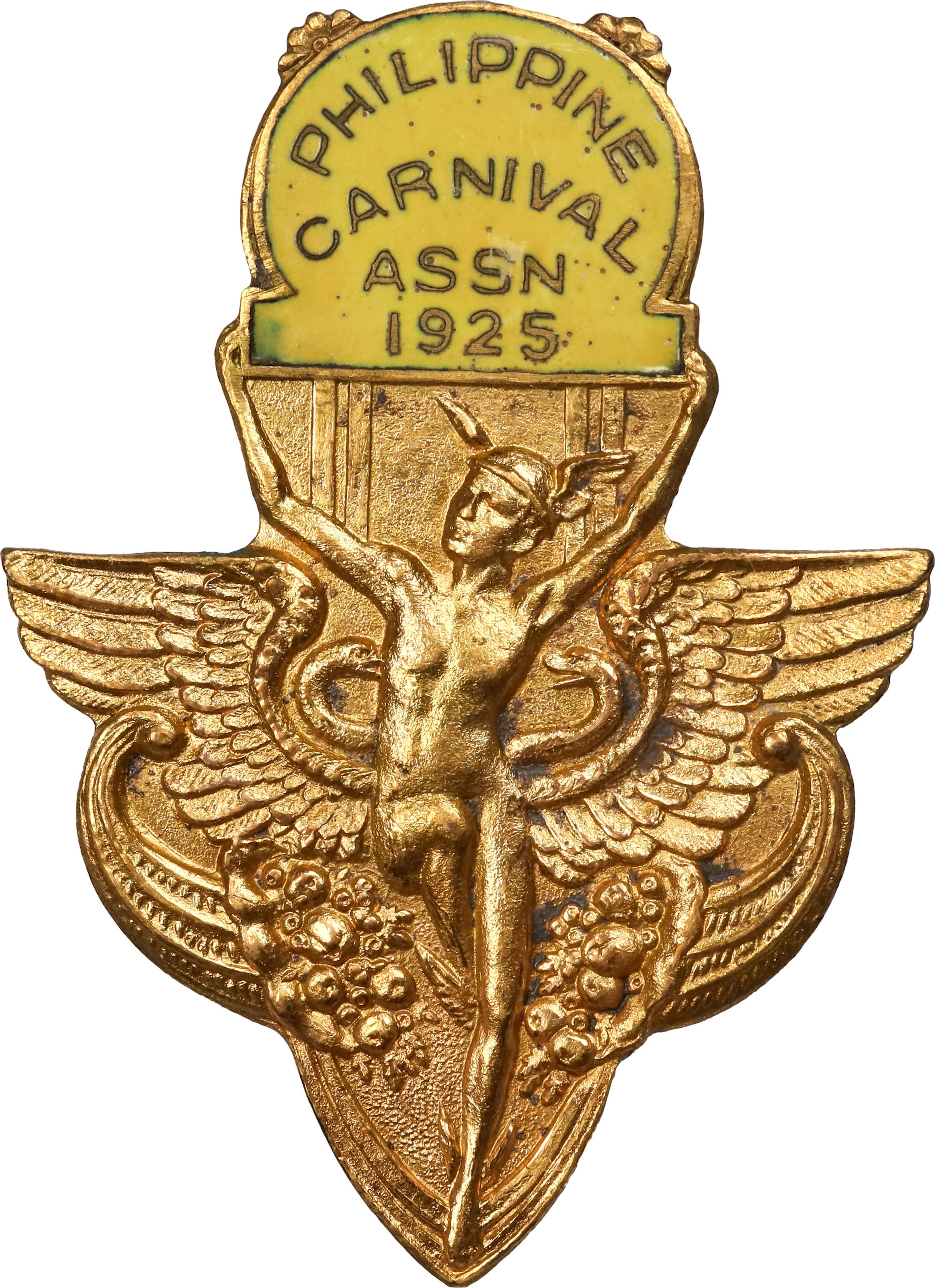 PHILIPPINES. Carnival Gilt Bronze Medal, 1925. NGC MS-65.