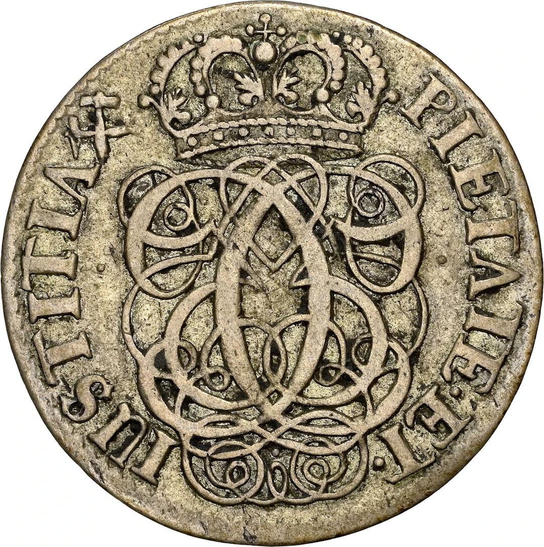 NORWAY. Mark, 1691. Kongsberg Mint. Christian V. NGC EF-40.