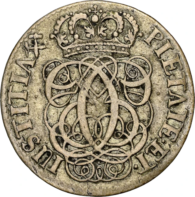 NORWAY. Mark, 1691. Kongsberg Mint. Christian V. NGC EF-40.