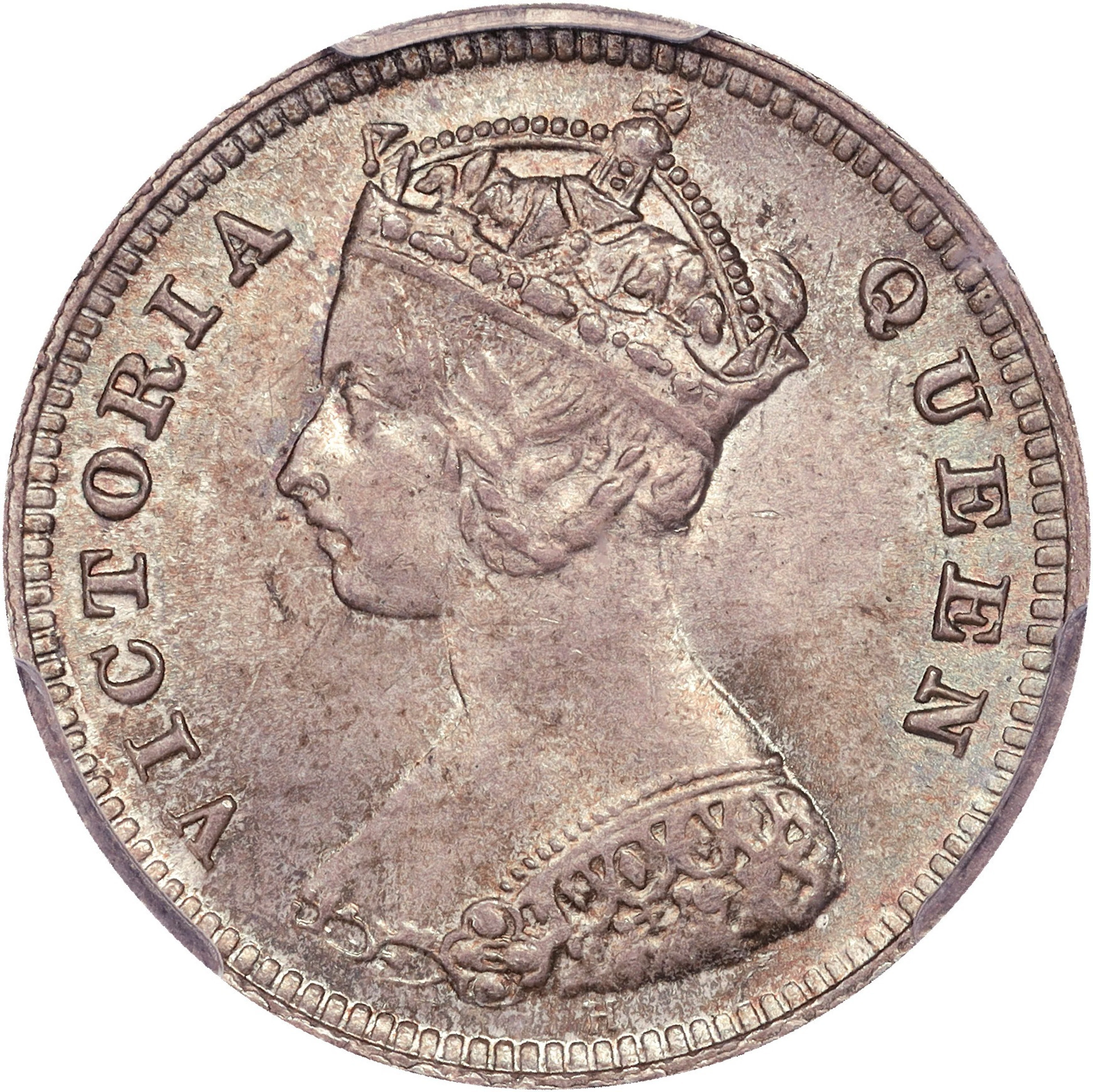 (t) HONG KONG (SAR). 10 Cents, 1890-H. Birmingham (Heaton) Mint. Victoria.