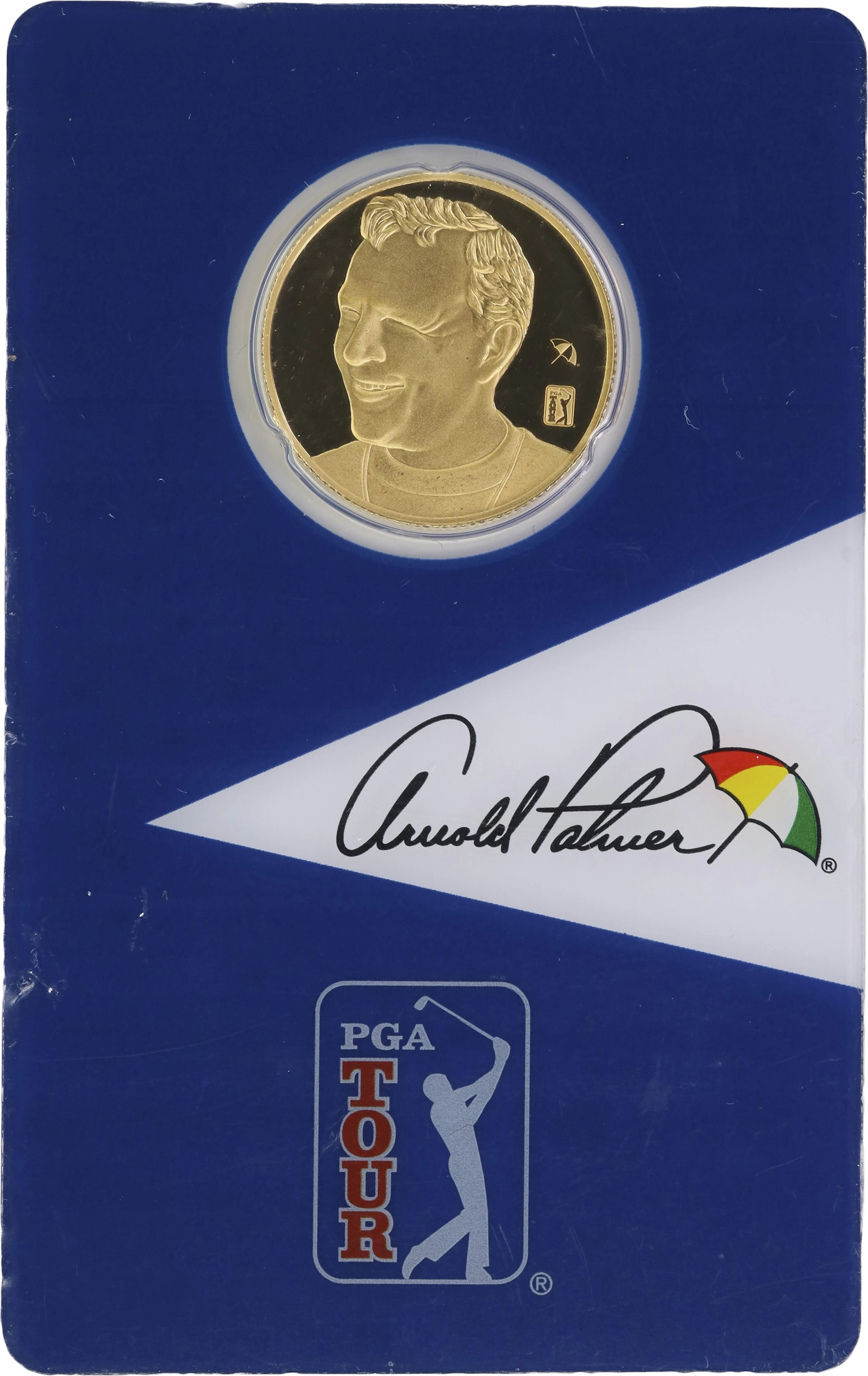 (0.25 oz, 7.776 g AGW). Solomon Islands. 2021 PGA Tour Arnold Palmer