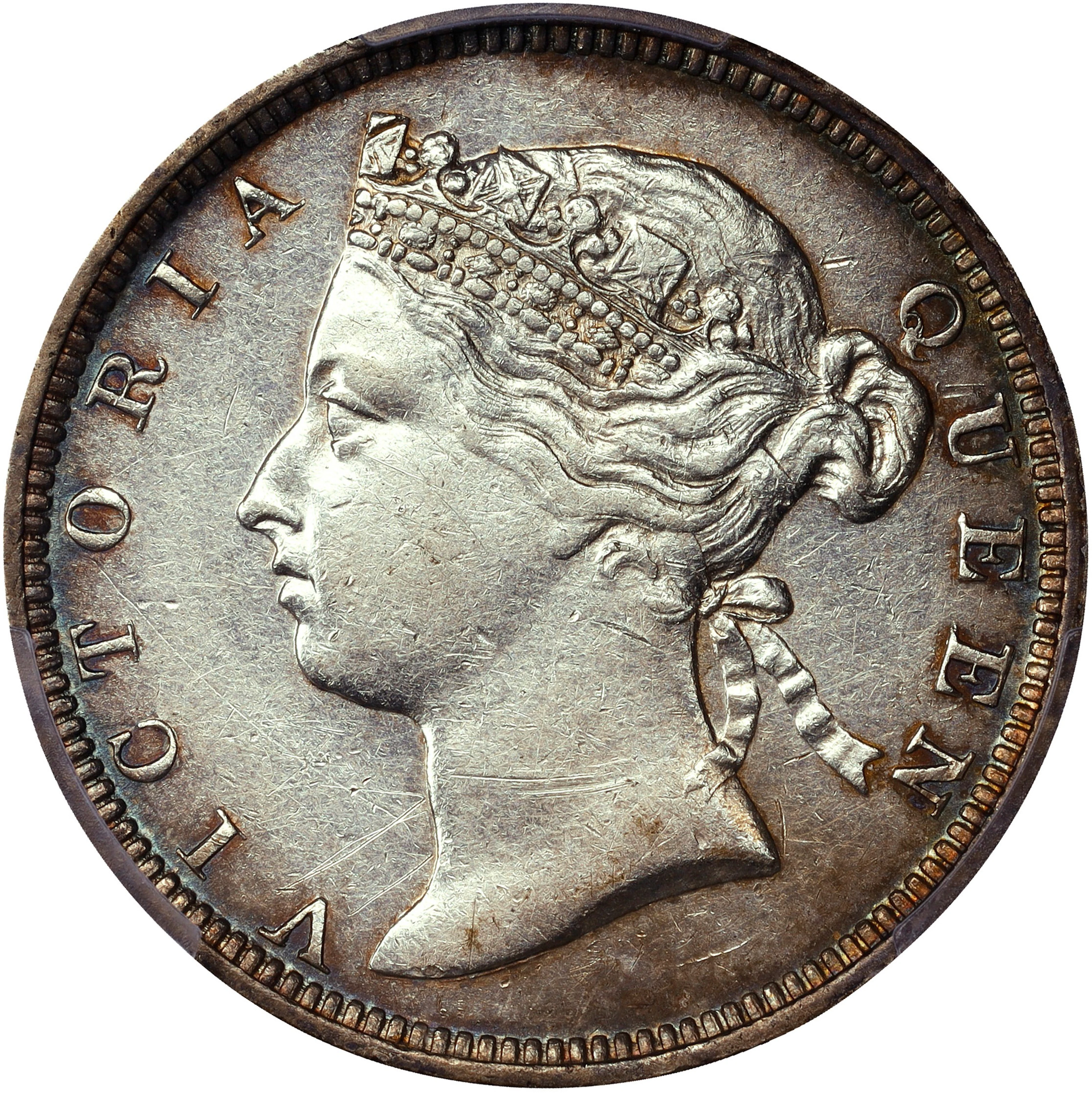 (t) HONG KONG (SAR). 20 Cents, 1879. London Mint. Victoria. PCGS Genuine--Cleane