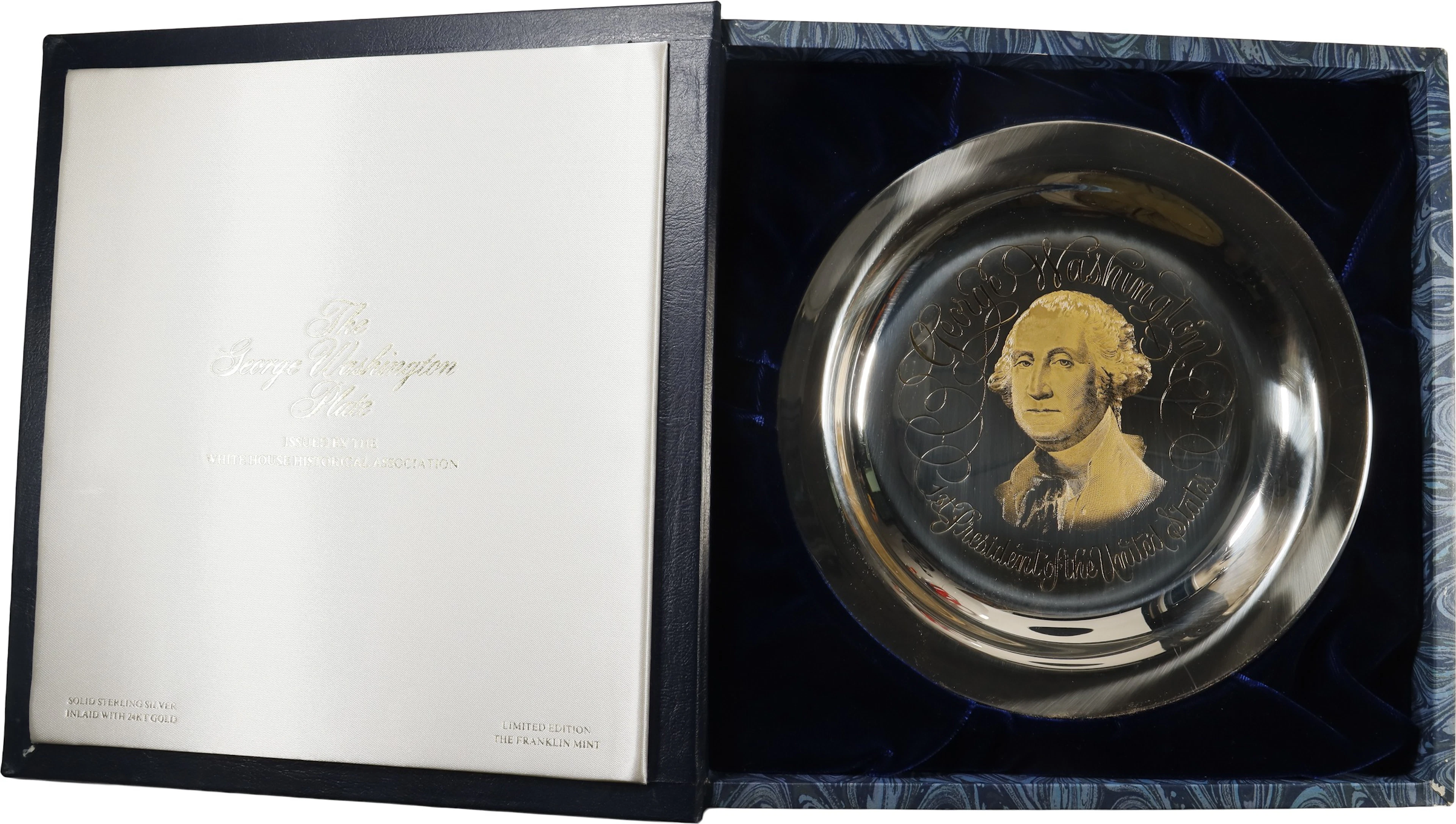 (6.15 oz, 191.293 g ASW). Franklin Mint George Washington Sterling