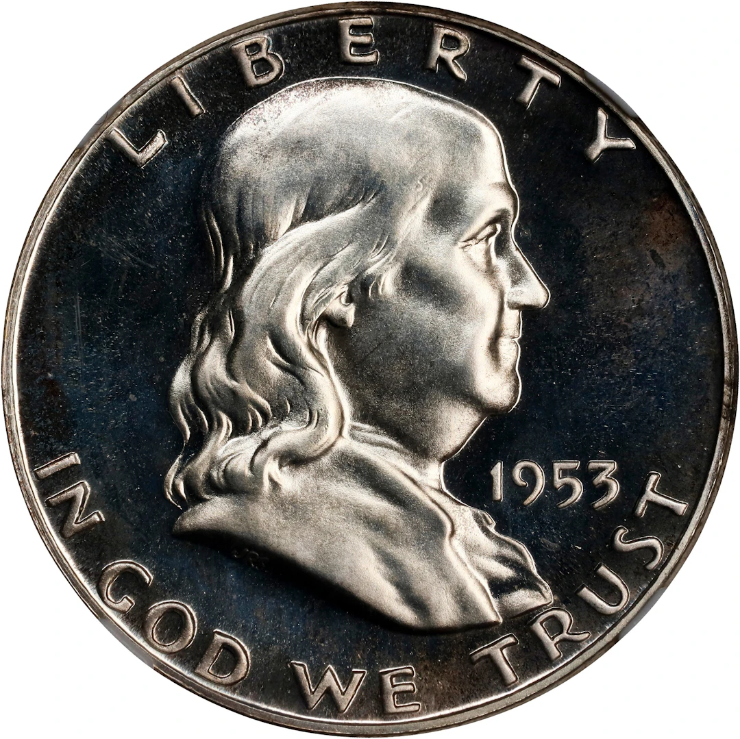 1953 Franklin Half Dollar. Proof-67+ (NGC).