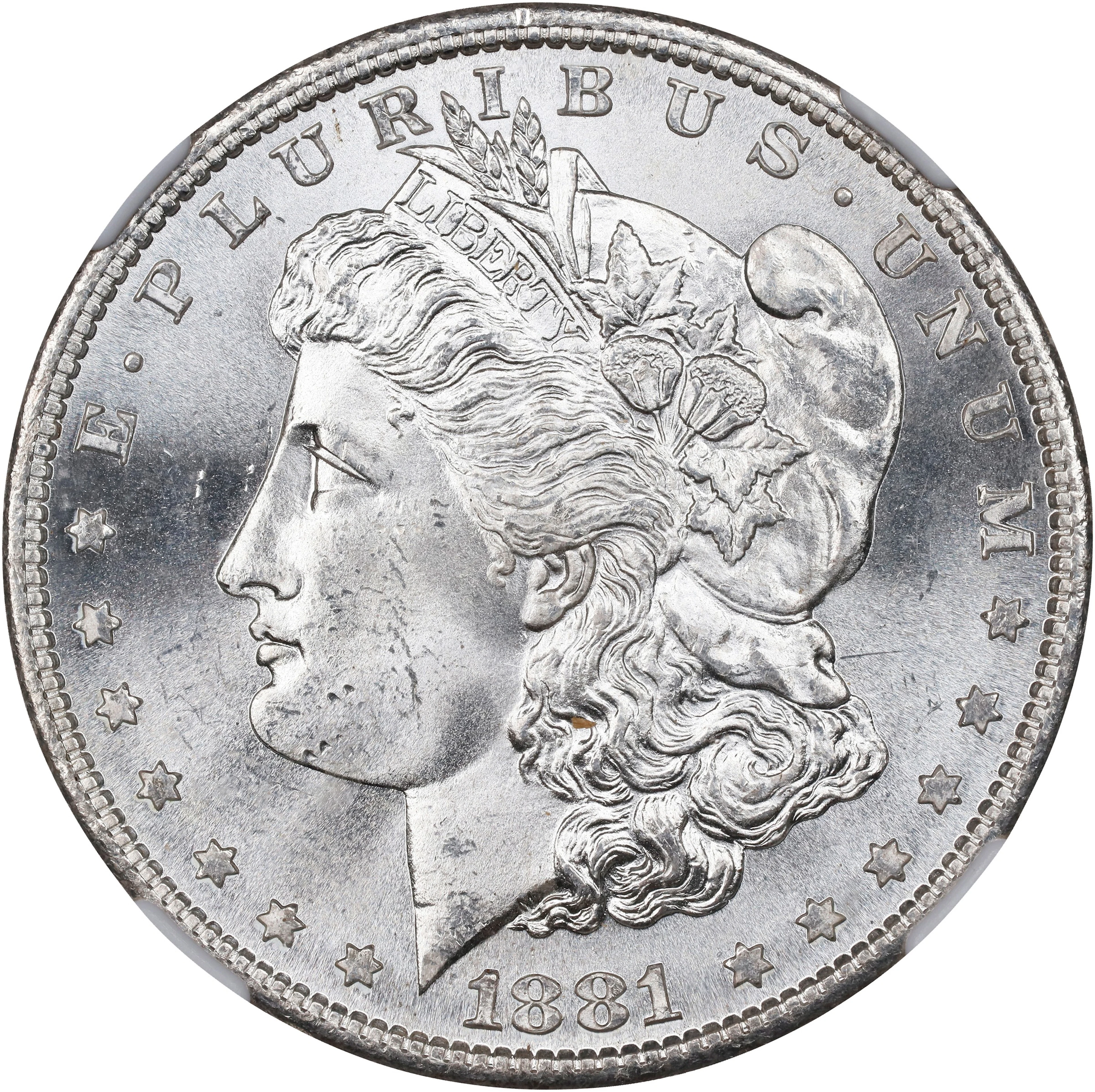 1881-S Morgan Silver Dollar. MS-65 (NGC).