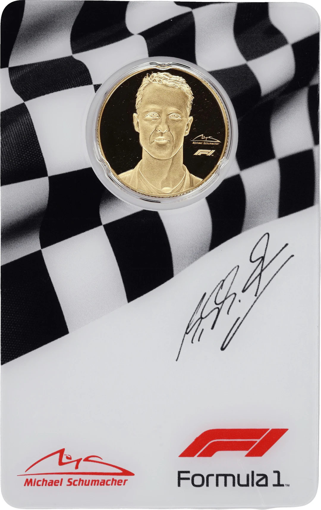 (0.25 oz, 7.776 g AGW). Solomon Islands. 2022 Formula 1 Michael Schumacher