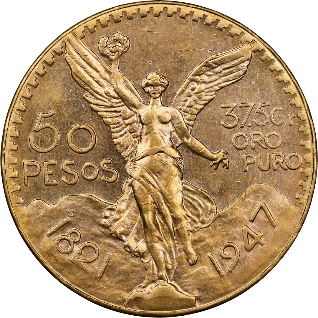 MEXICO. 50 Pesos, "1947". Mexico City Mint. EXTREMELY FINE.